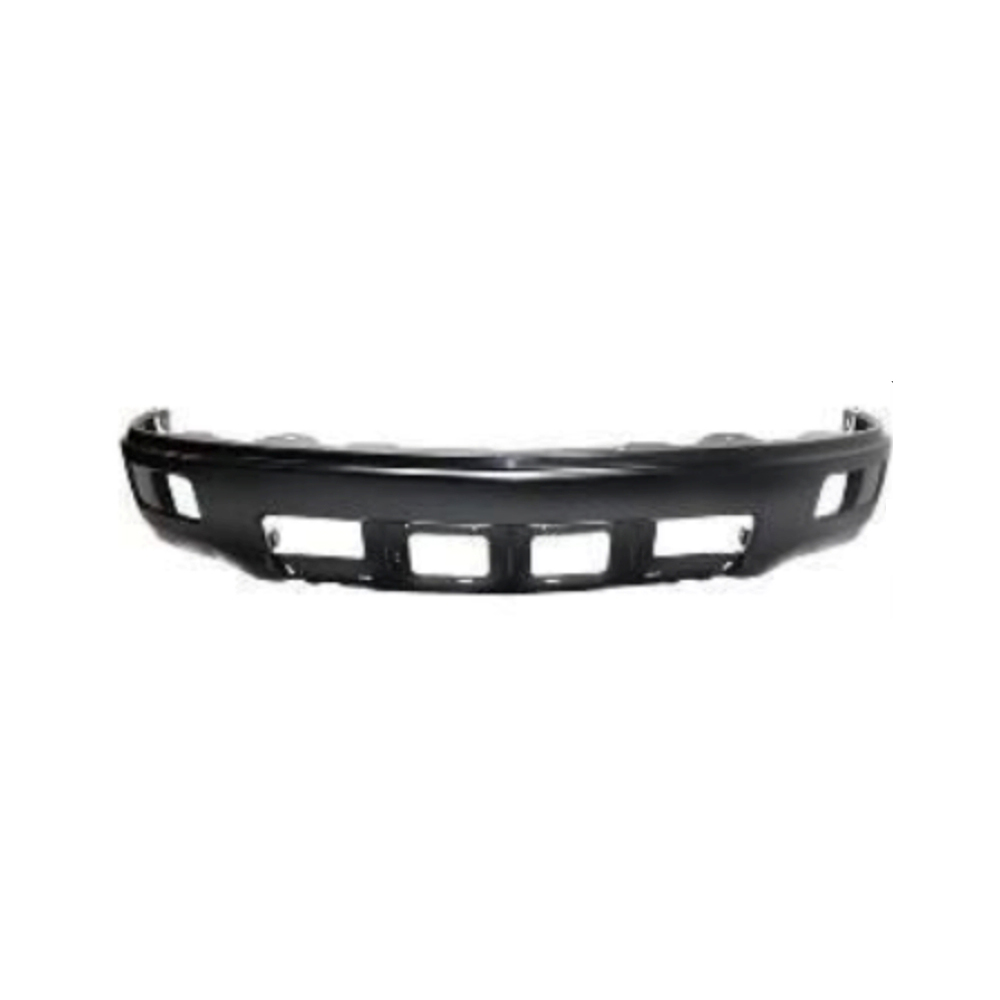 REPLACEMENT BUMPER CHROME BLACK NO SENSOR HOLES  WITH FOGLIGHT HOLES, 2015, FOR CHEVROLET SILVERADO