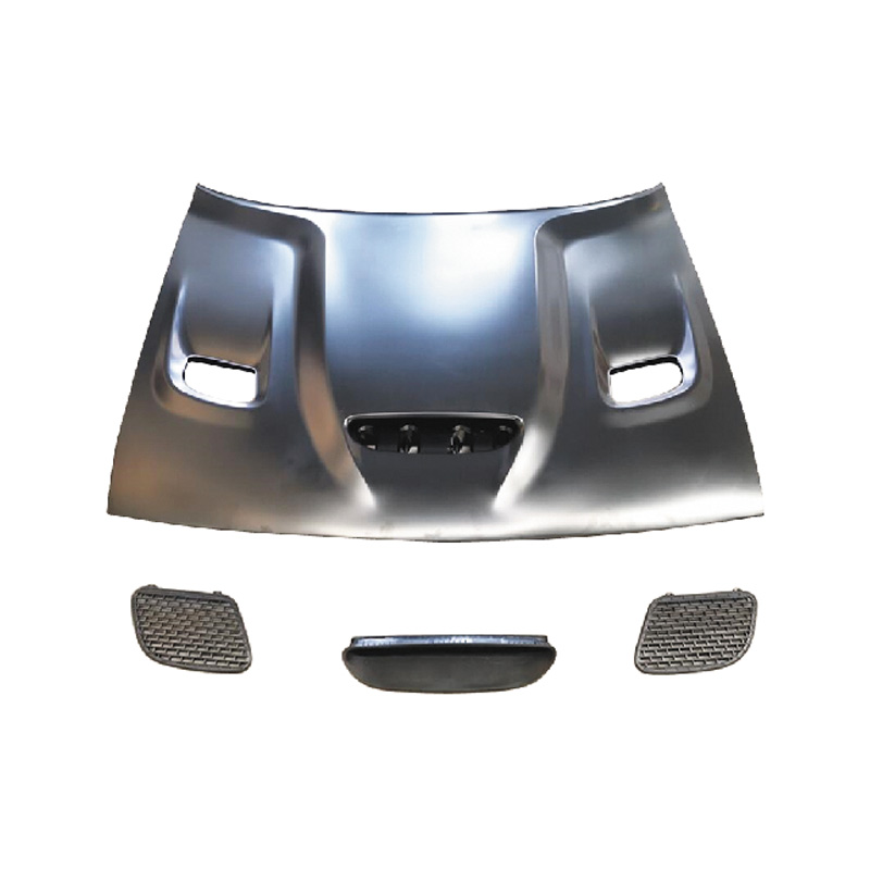 REPLACEMENT HOOD, HELLCAT STYLE, 2015-2023, FOR DODGE CHALLENGER, 68259672AF, (ALUM)