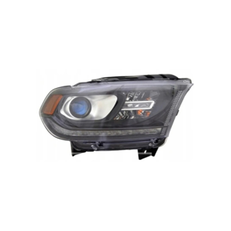REPLACEMENT HEAD LAMP BI-XENON BLACK LED-DRL RH, 2016-2020, FOR DODGE DURANGO, 68261182AH