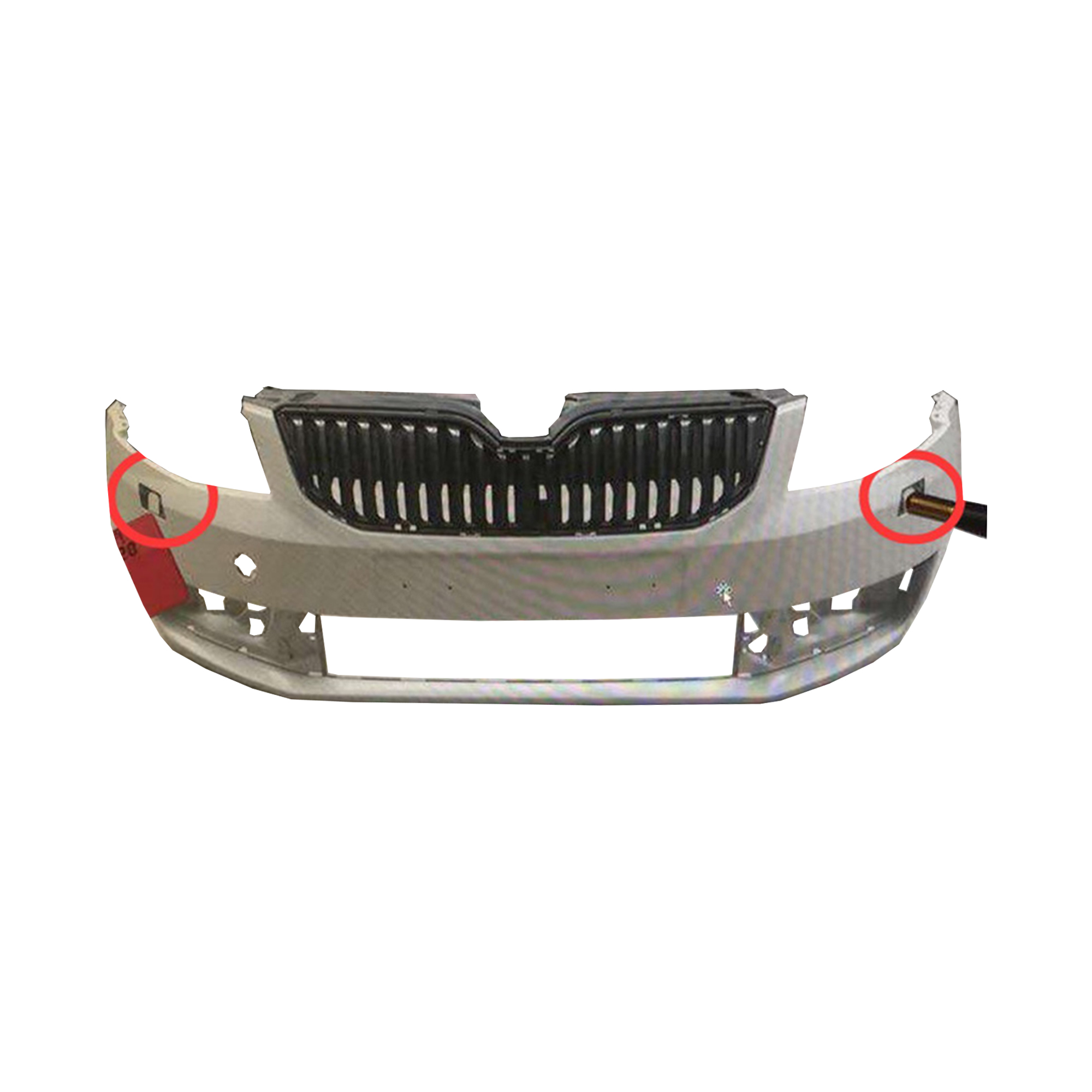 REPLACEMENT FRONT BUMPER WITH SUPPORT, 2013-, FOR SKODA OCTAVIA