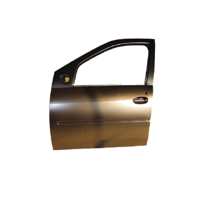 REPLACEMENT FRONT DOOR W/ TWO LINE MOULDING LH, FOR RENAULT LOGAN, 801013696R, (STEEL)