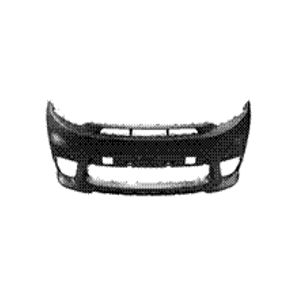 REPLACEMENT FRONT BUMPER COVER PRIMED BLACK SRT MODEL WITH PDC HOLES, 2017-2018, FOR JEEP GRAND CHEROKEE, 68335438AB