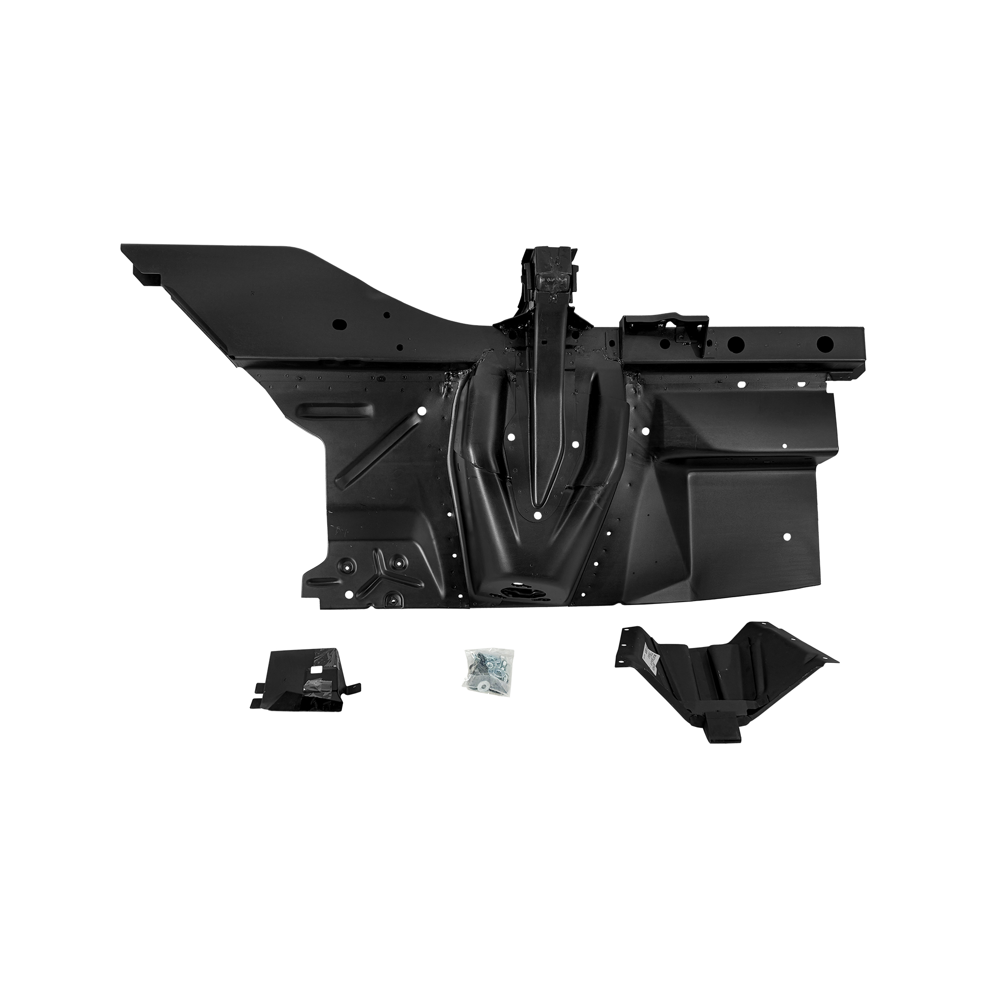 REPLACEMENT FENDER APRON COMPLETE FRONT RH, 1967-1968, FOR FORD MUSTANG, (STEEL)