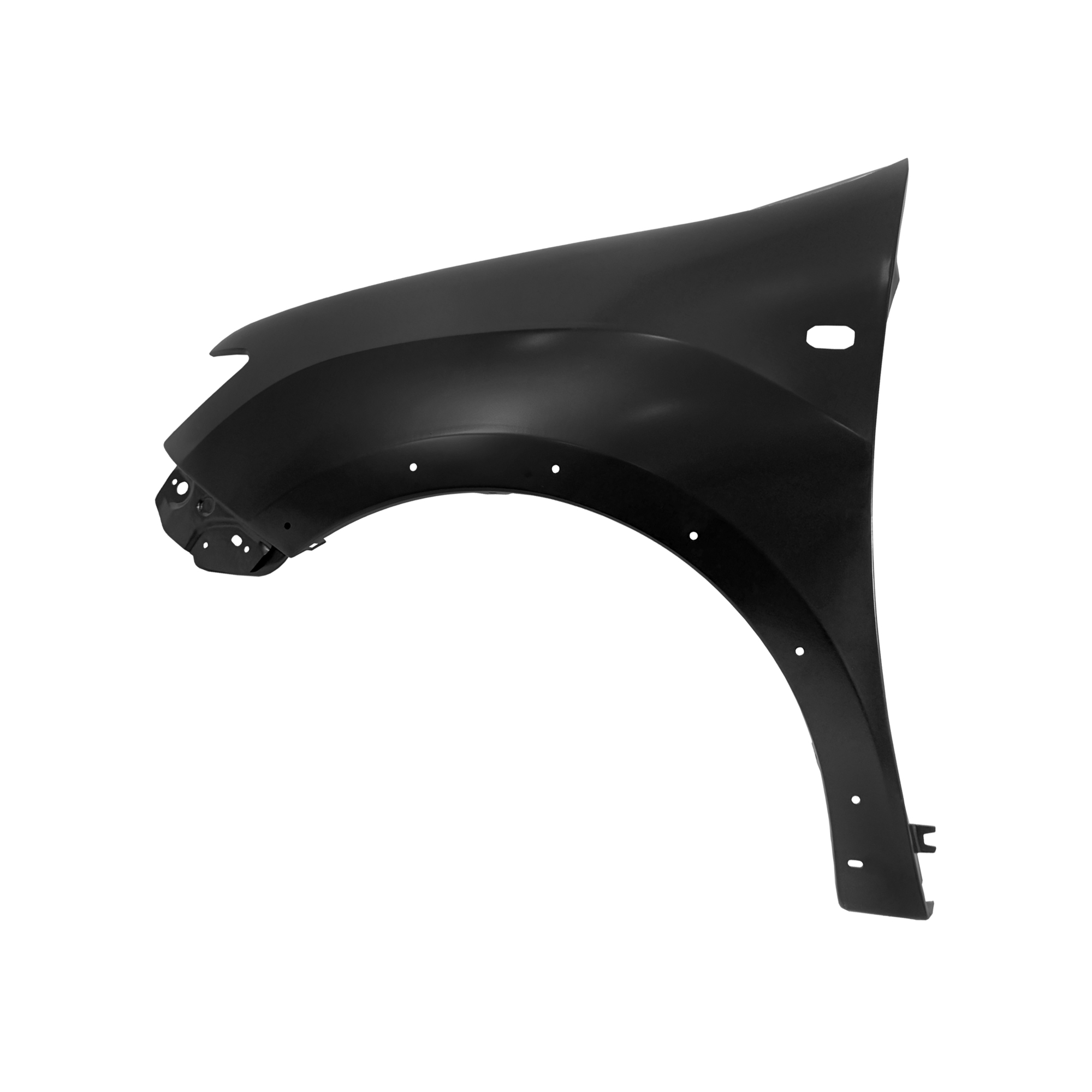 REPLACEMENT FRONT FENDER LH(WITH LAMP HOLE AND RIM HOLE), 2013, FOR DACIA SANDERO, 631013661R , 631018989R, (STEEL)