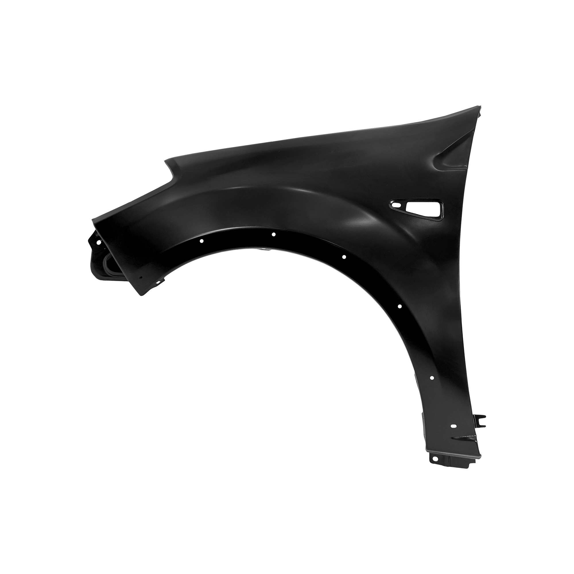 REPLACEMENT FRONT FENDER LH(WITH LAMP HOLE AND RIM HOLE), 2009-, FOR DACIA STEPWAY, (STEEL)