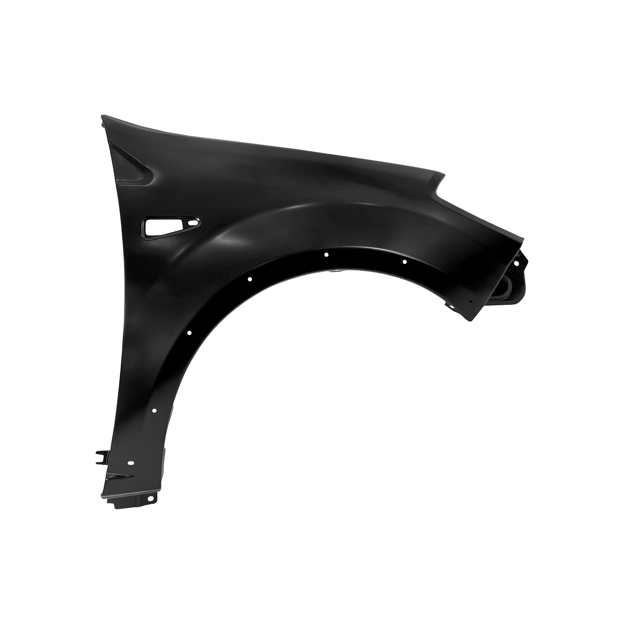 REPLACEMENT FRONT FENDER RH(WITH LAMP HOLE AND RIM HOLE), 2009-, FOR DACIA STEPWAY, (STEEL)