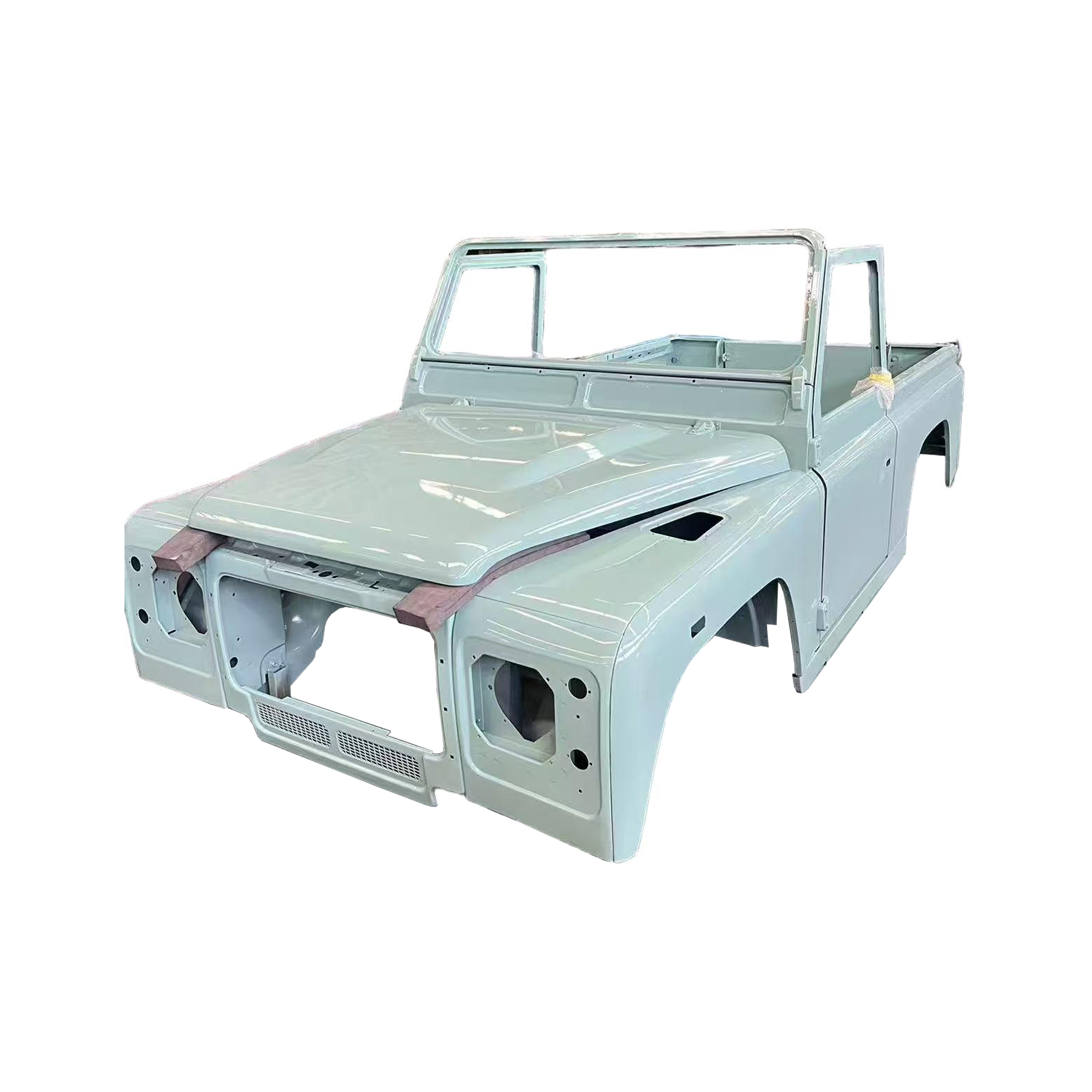 REPLACEMENT COMPLETE CAB WITH DOORS, 1998, FOR LAND ROVER DEFENDER 90 TD4 PICKUP, (ALUM+STEEL)