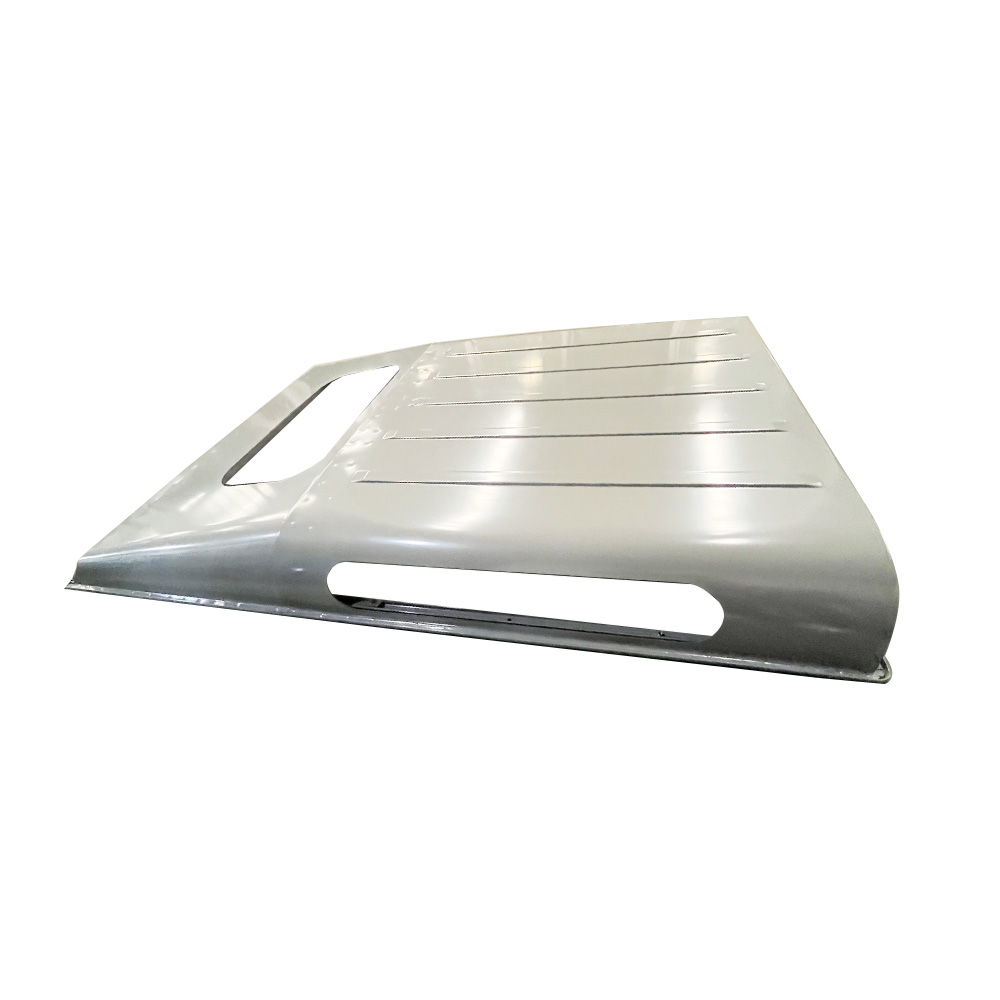 REPLACEMENT ROOF W/WINDOW HOLES AND SIDE WINDOW HOLES, 1998, FOR LAND ROVER DEFENDER 90, (ALUM)