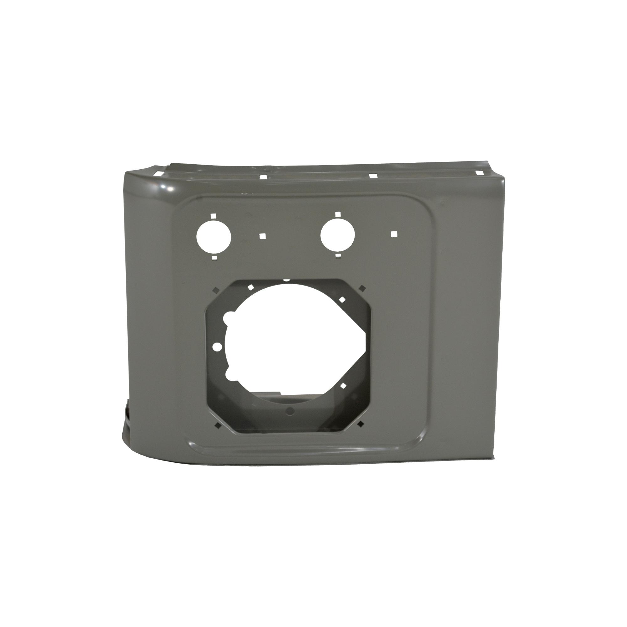 REPLACEMENT HEADLIGHT FRAME LH, 1998, FOR LAND ROVER DEFENDER 90 AND DEFENDER 110, (STEEL)
