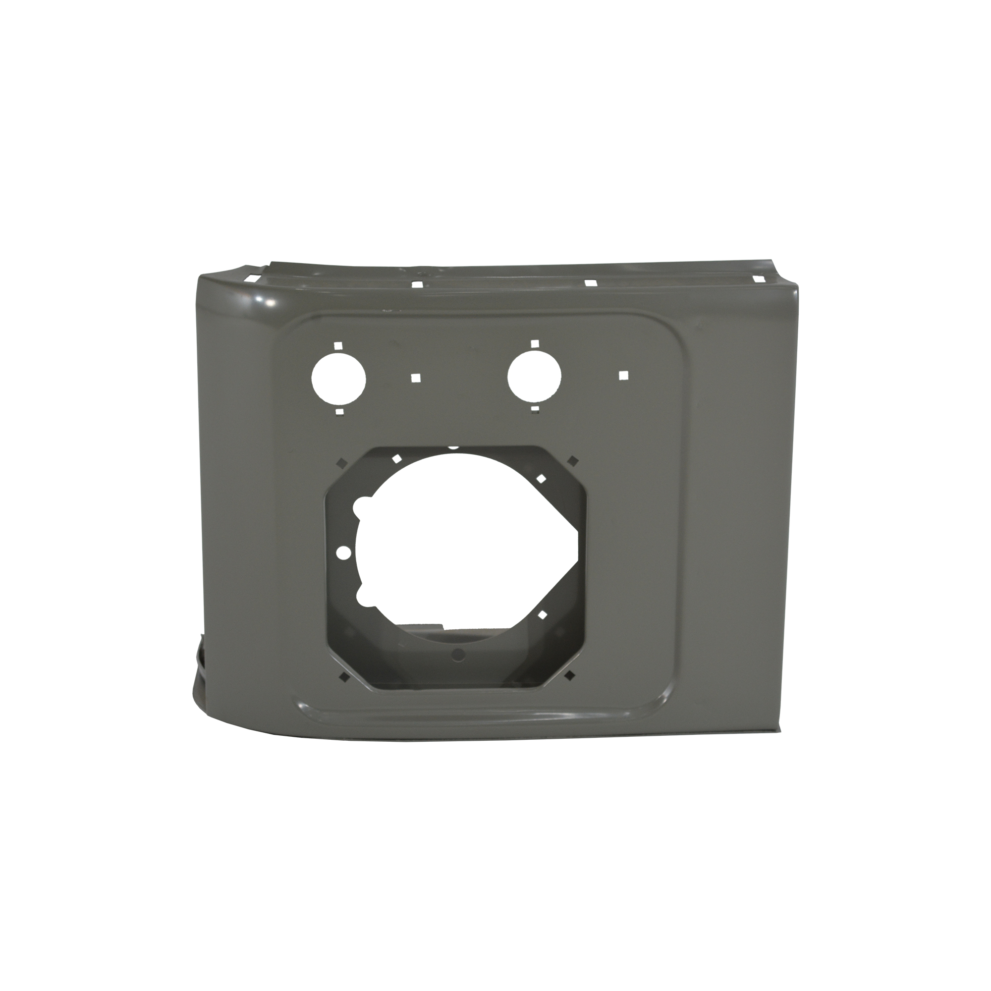 REPLACEMENT HEADLIGHT FRAME LH, 1998, FOR LAND ROVER DEFENDER 90 AND DEFENDER 110, (ALUM)