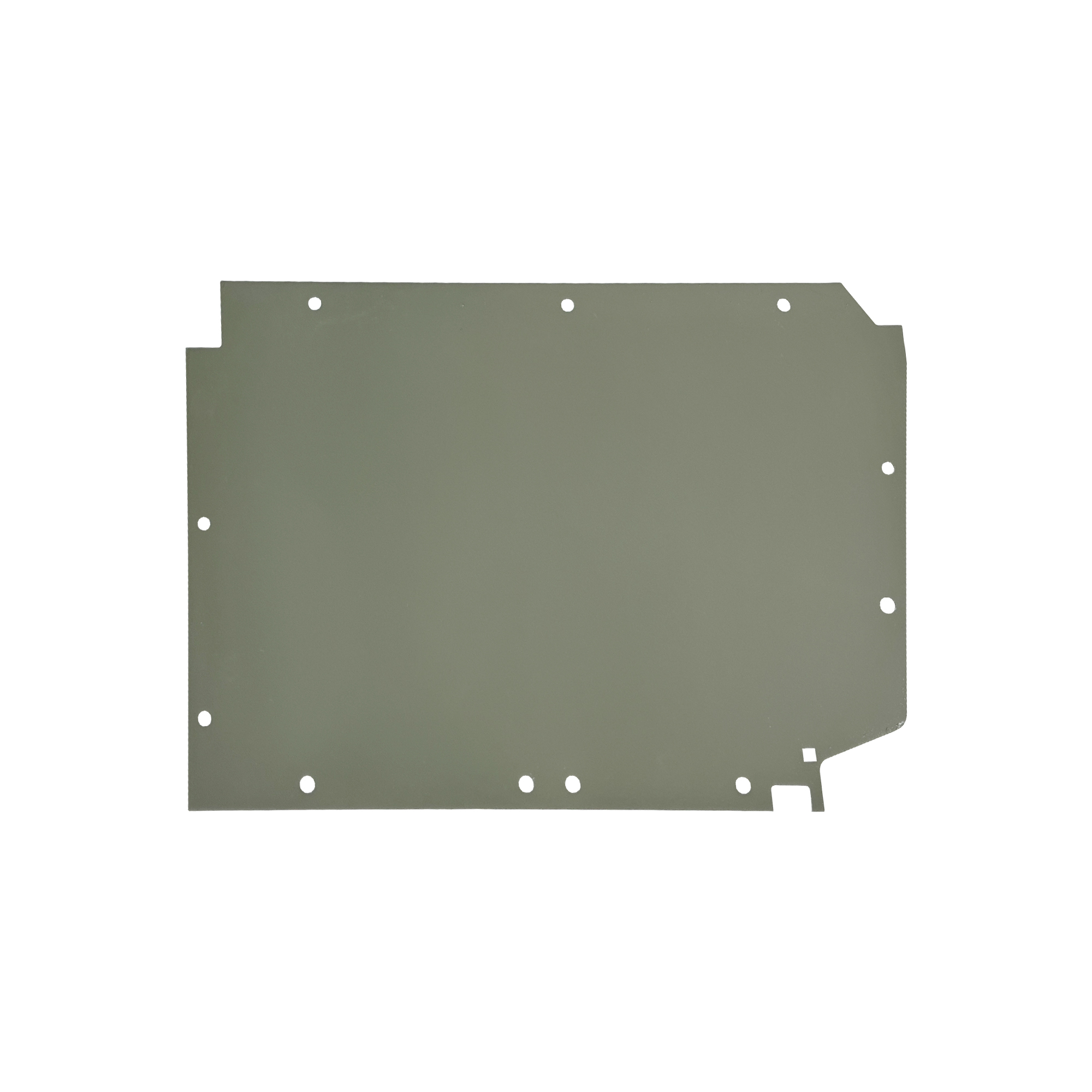 REPLACEMENT FRONT FLOOR PANEL LH, 1998, FOR LAND ROVER DEFENDER 90/110 TD4/TDI, (ALUM)