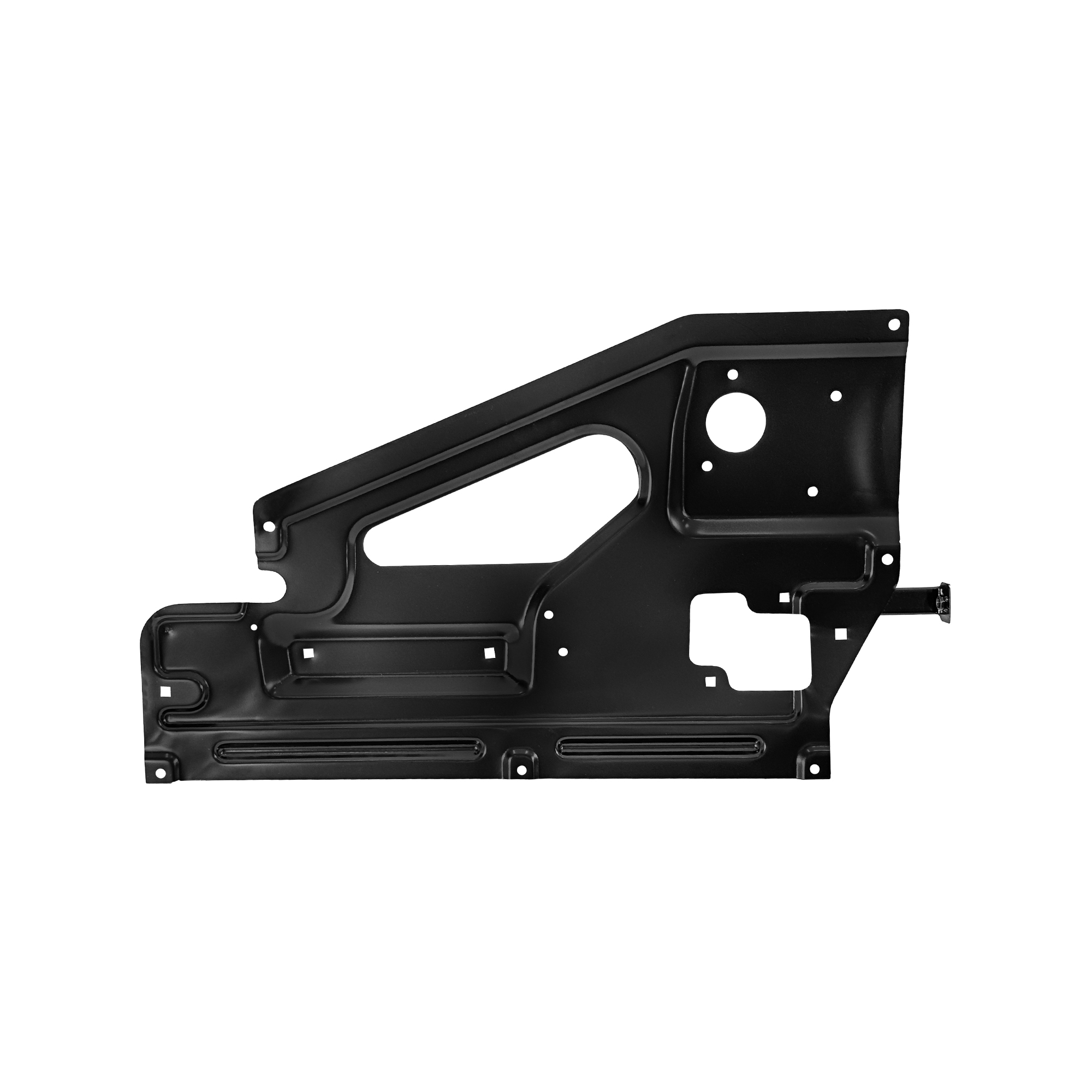 REPLACEMENT REAR DOOR GLASS REGULATOR PANEL LH, 1998, FOR LAND ROVER DEFENDER 90/110 TDI/TD4, (STEEL)
