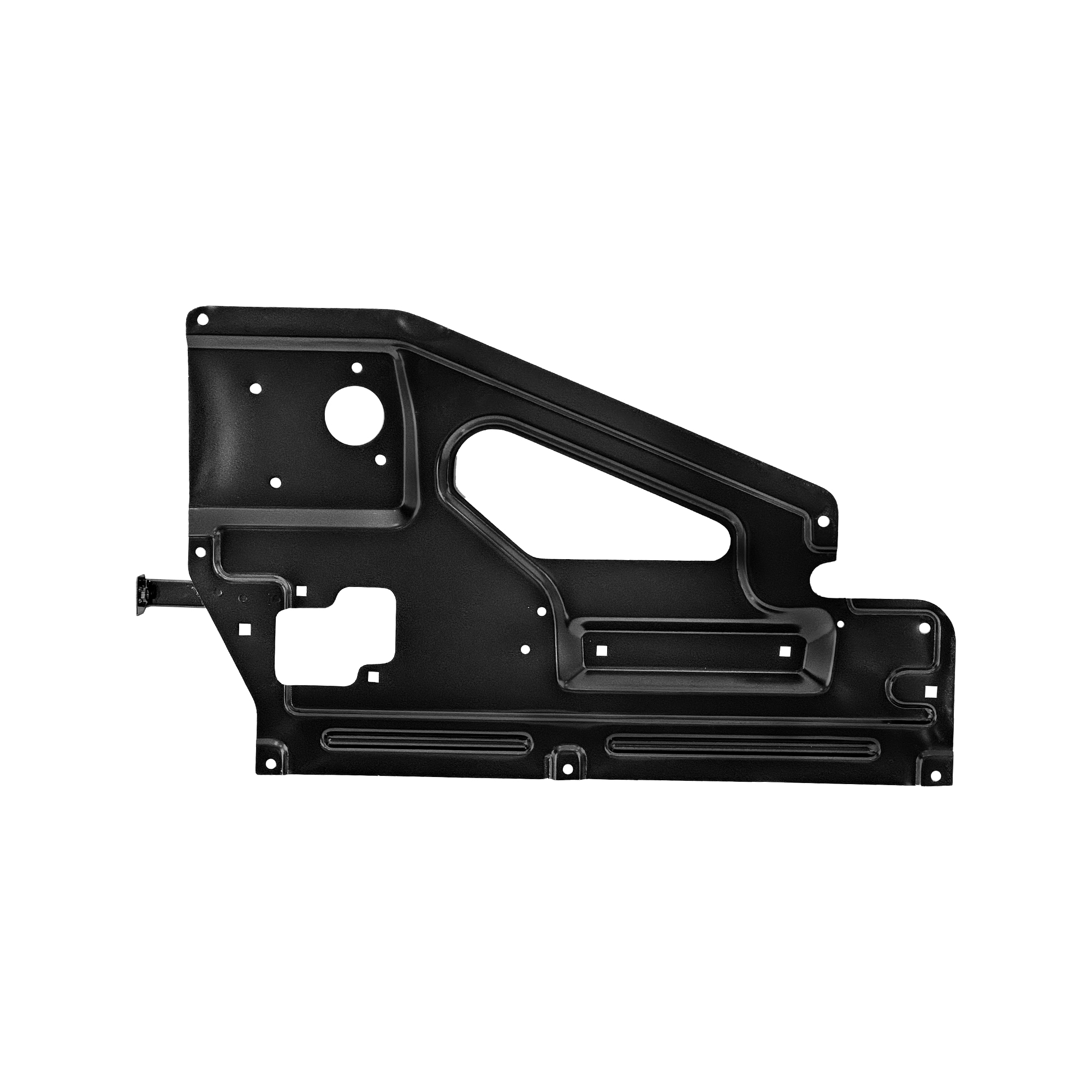REPLACEMENT REAR DOOR GLASS REGULATOR PANEL RH, 1998, FOR LAND ROVER DEFENDER 90/110 TDI/TD4, (STEEL)