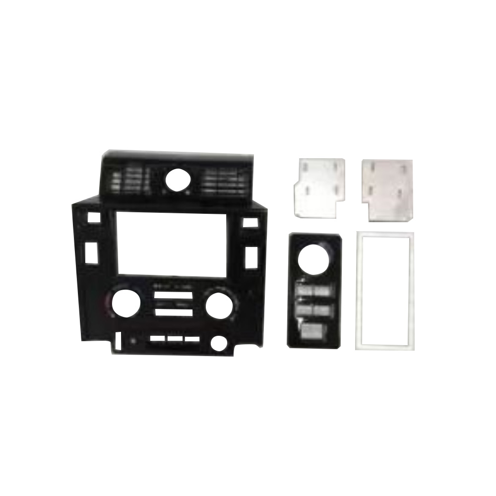 REPLACEMENT AIR CONDITIONING PANELS, 1998, FOR LAND ROVER DEFENDER, (GLOSSY BLACK)(PLASTIC)