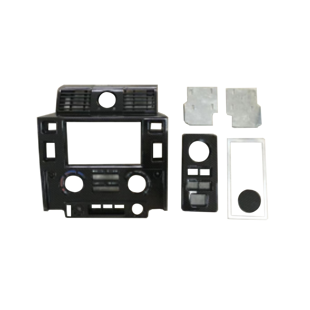 REPLACEMENT AIR CONDITIONING PANELS, 1998, FOR LAND ROVER DEFENDER, (CARBON FIBER WATER TRANSFER)(PLASTIC)
