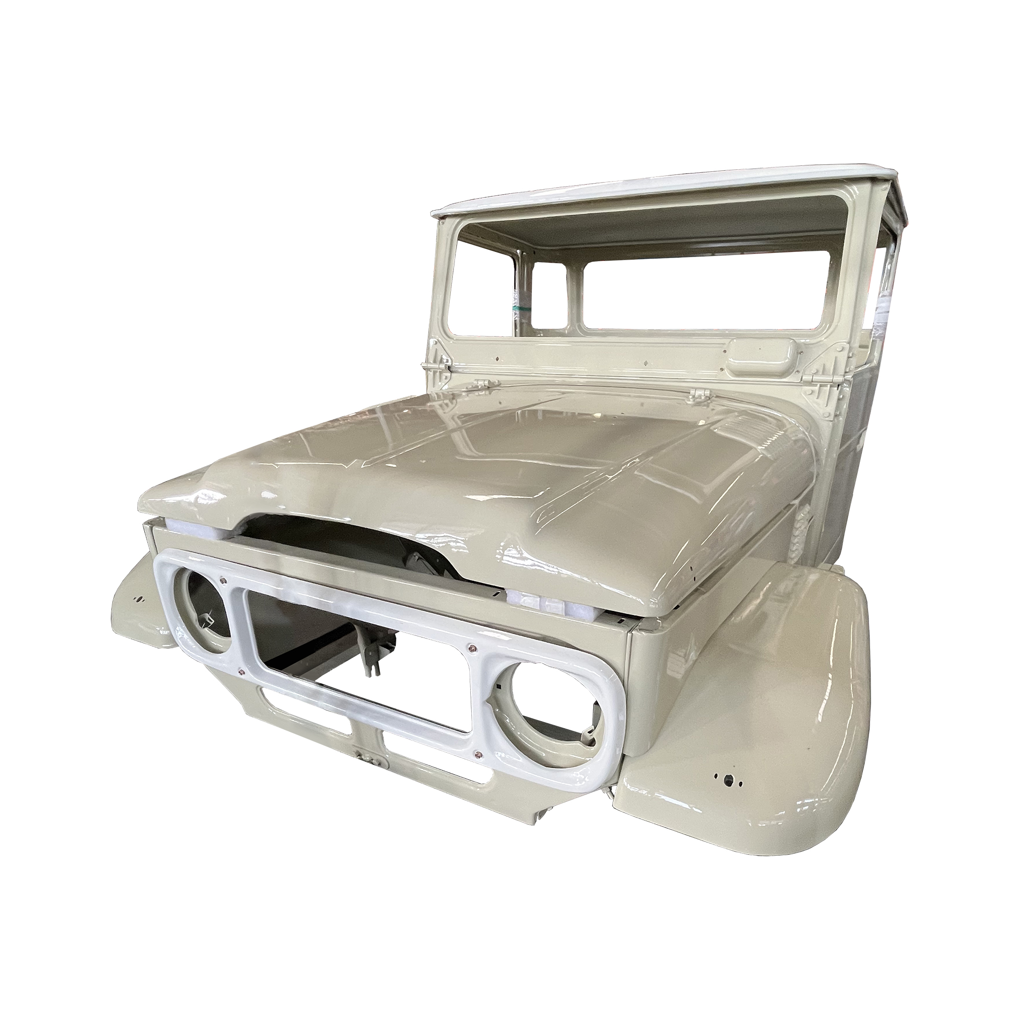 REPLACEMENT COMPLETE CAB WITH DOORS?WITH CUSTOM PAINT RHD, 1968-1984, FOR TOYOTA LAND CRUISER FJ45 (STEEL)