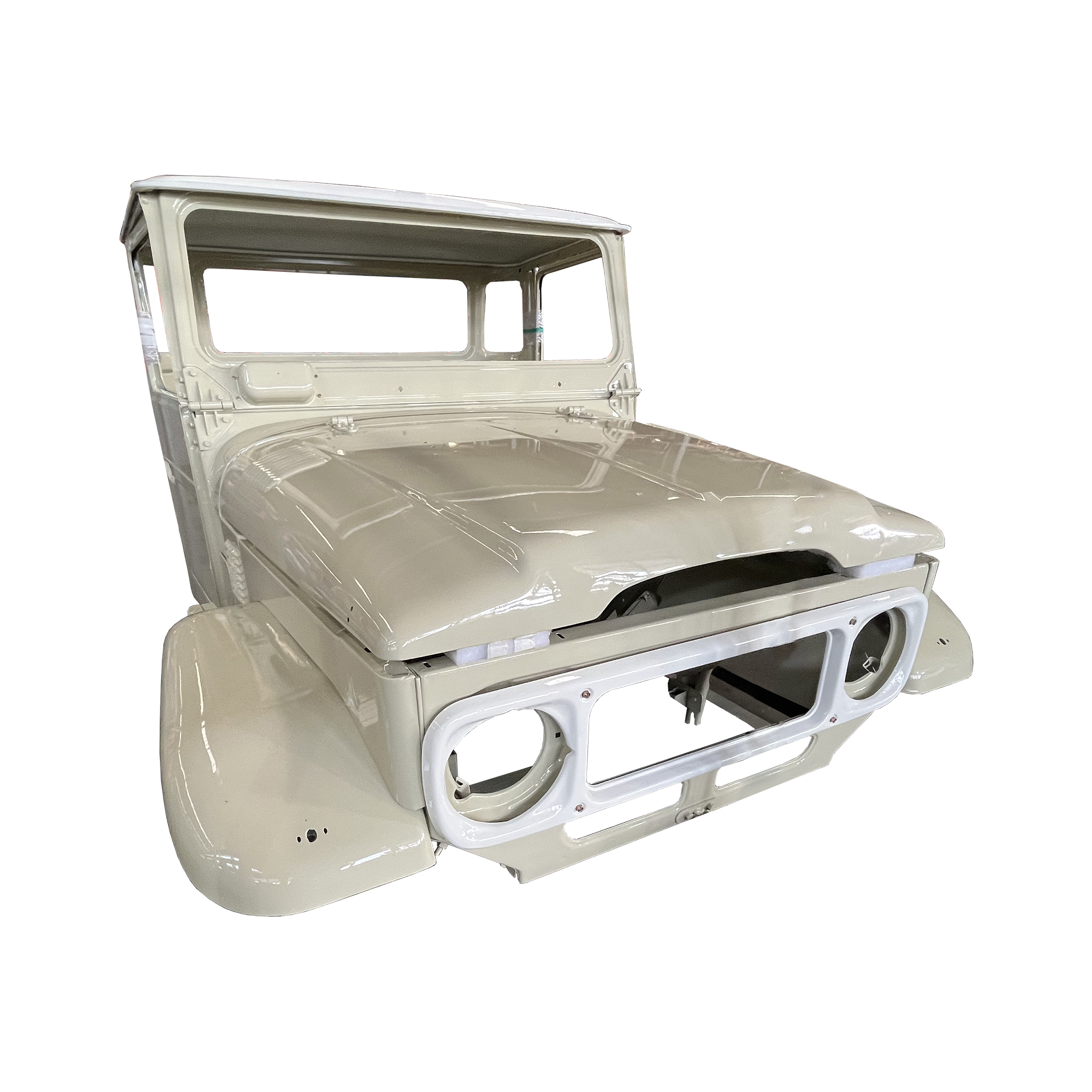 REPLACEMENT COMPLETE CAB WITH DOORS?WITH CUSTOM PAINT LHD, 1968-1984, FOR TOYOTA LAND CRUISER FJ45 (STEEL)