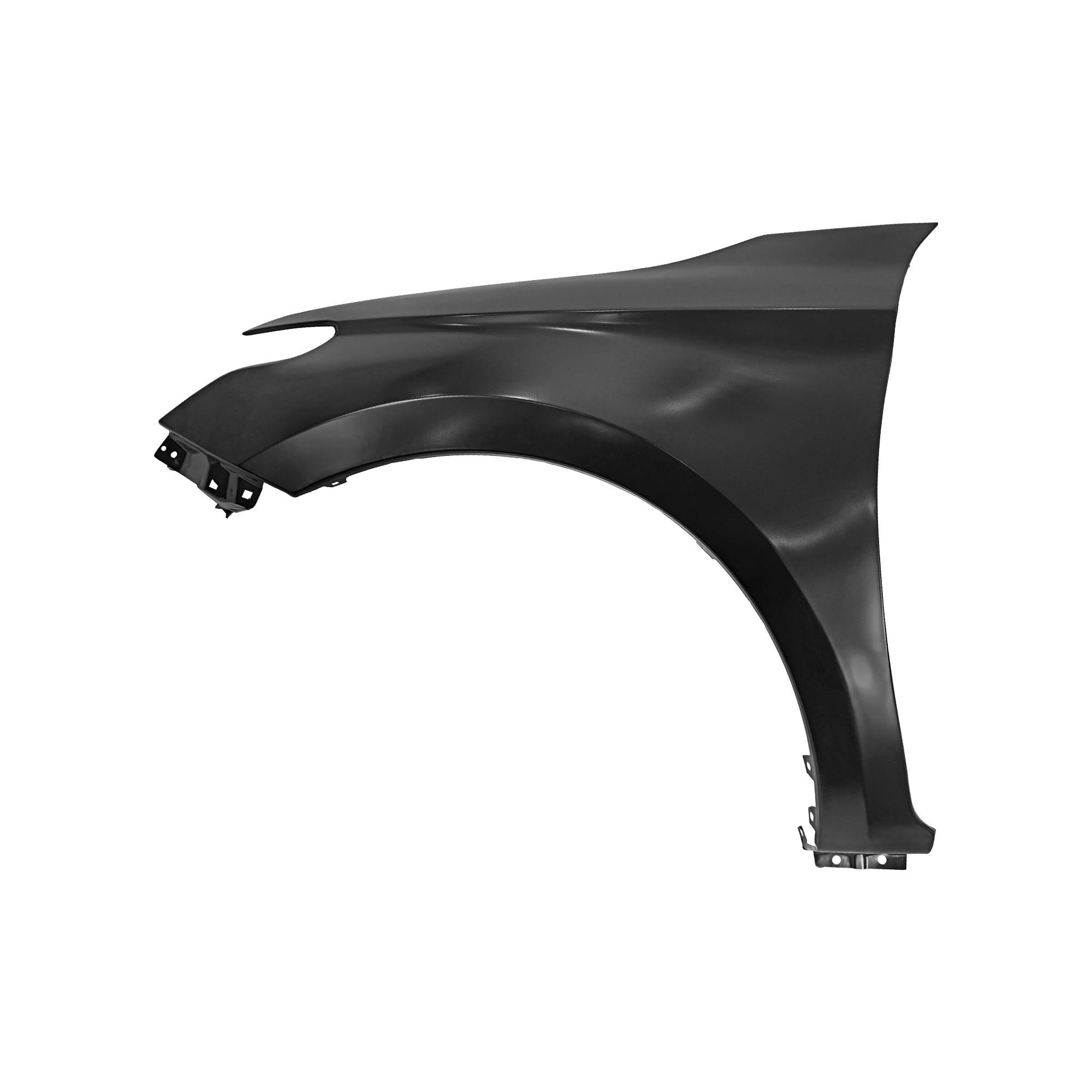 REPLACEMENT FRONT FENDER LH W/O SKIRT HOLE WITHOUT SIDE LAMP HOLE, 2015-, FOR MITSUBISHI L200, (STEEL)