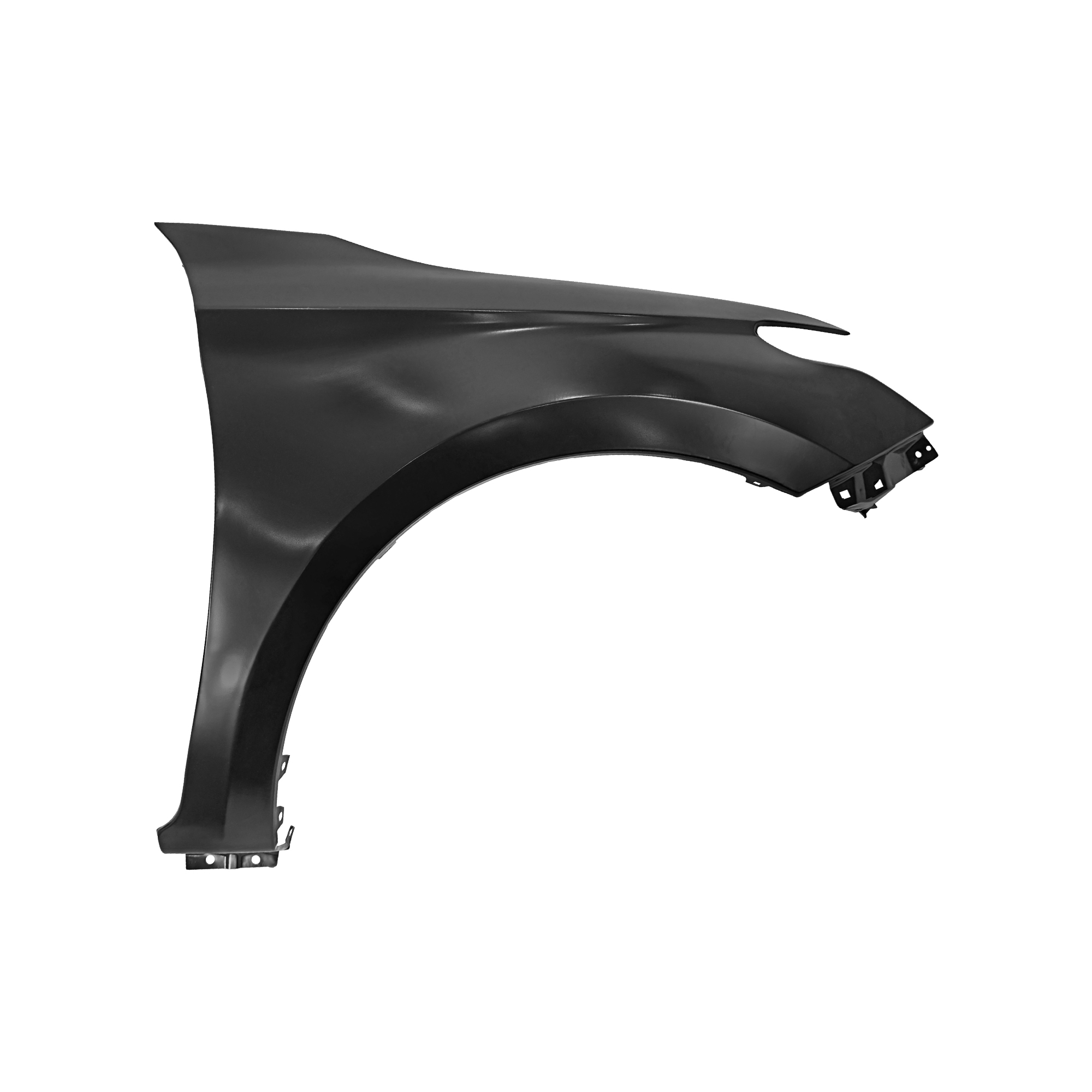 REPLACEMENT FRONT FENDER RH W/O SKIRT HOLE WITHOUT SIDE LAMP HOLE, 2015-, FOR MITSUBISHI L200, (STEEL)
