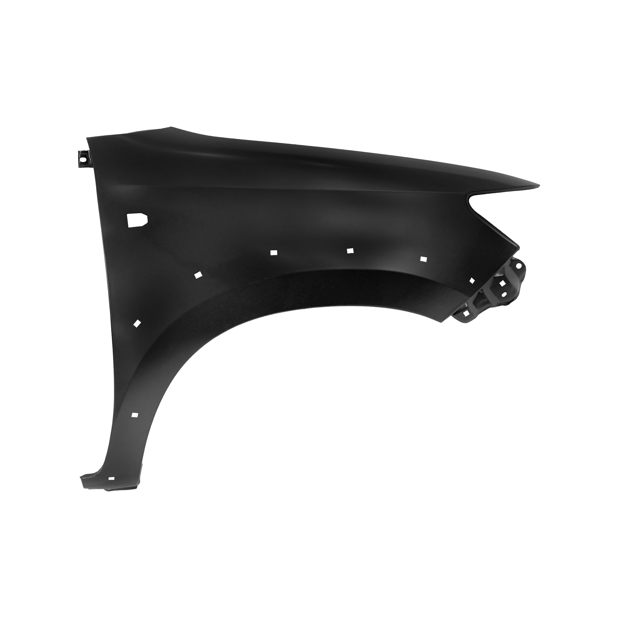 REPLACEMENT FRONT FENDER WITH LAMP HOLE AND WHEEL TRIM HOLE RH, 2012, FOR TOYOTA HILUX VIGO, 53812-0K110, (STEEL)