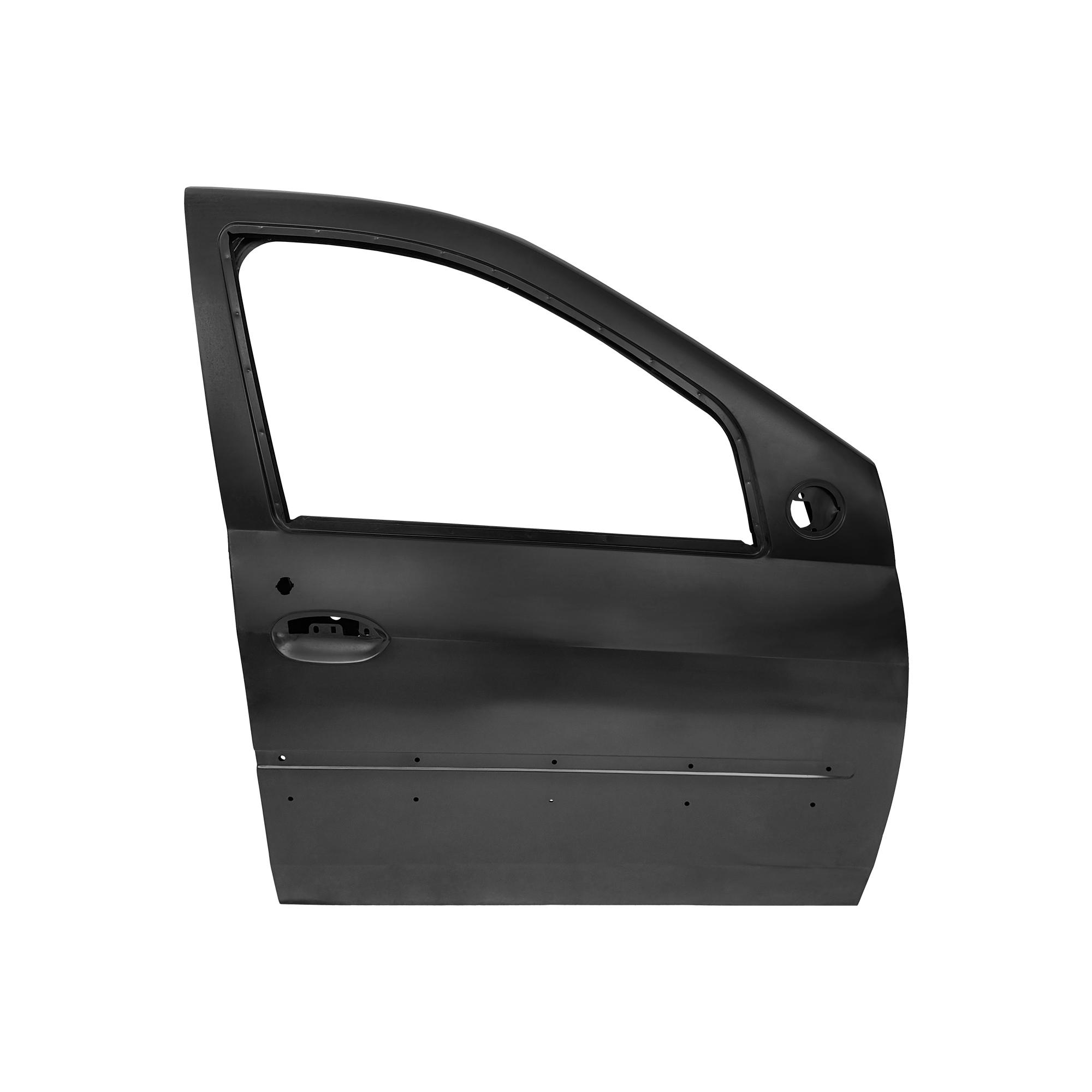 REPLACEMENT FRONT DOOR W/ TWO LINE MOULDING RH, FOR DACIA LARGUS(MCV), (STEEL)