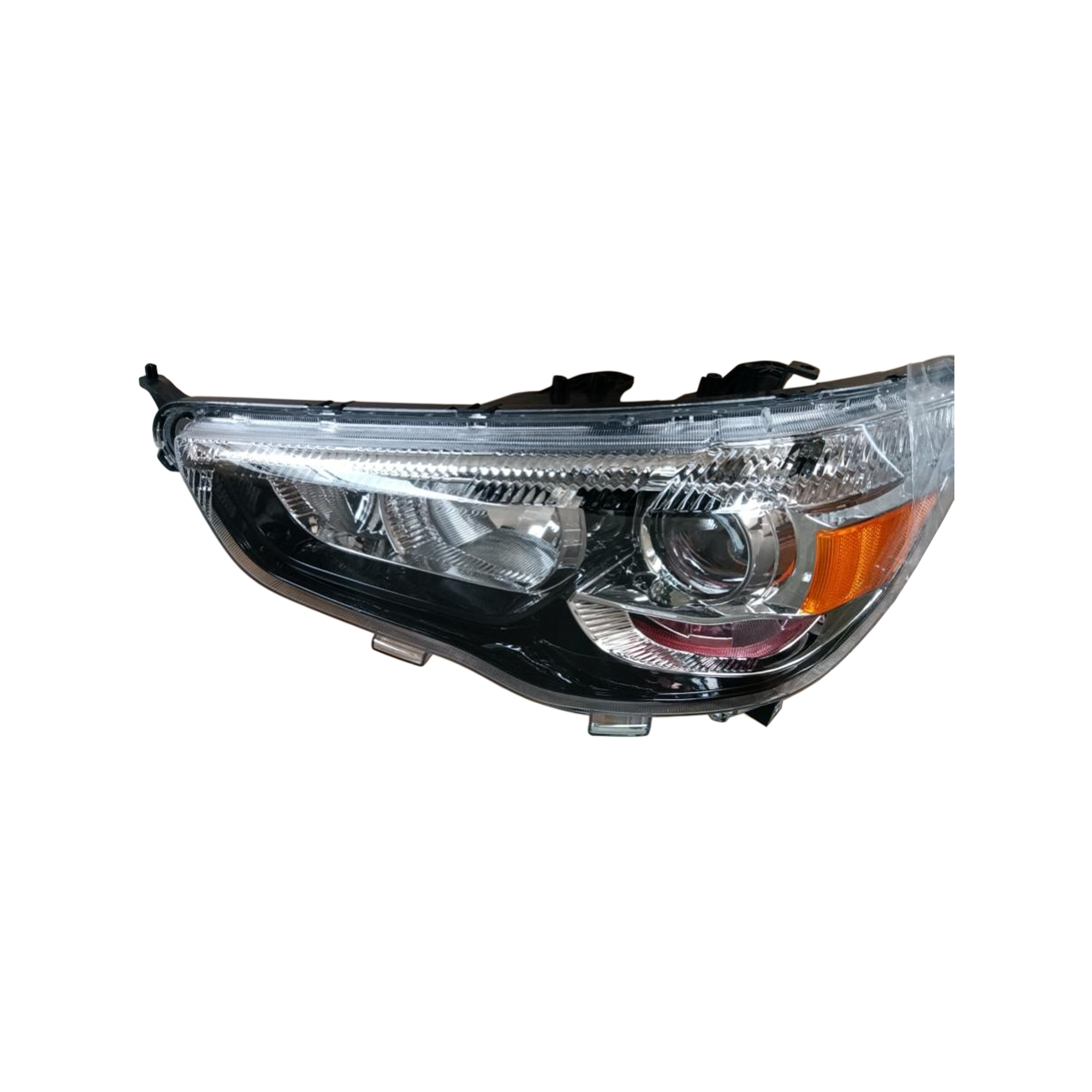 REPLACEMENT HEAD LAMP-LH HELIUM BLACK BACKGROUND, FOR MITSUBISHI ASX