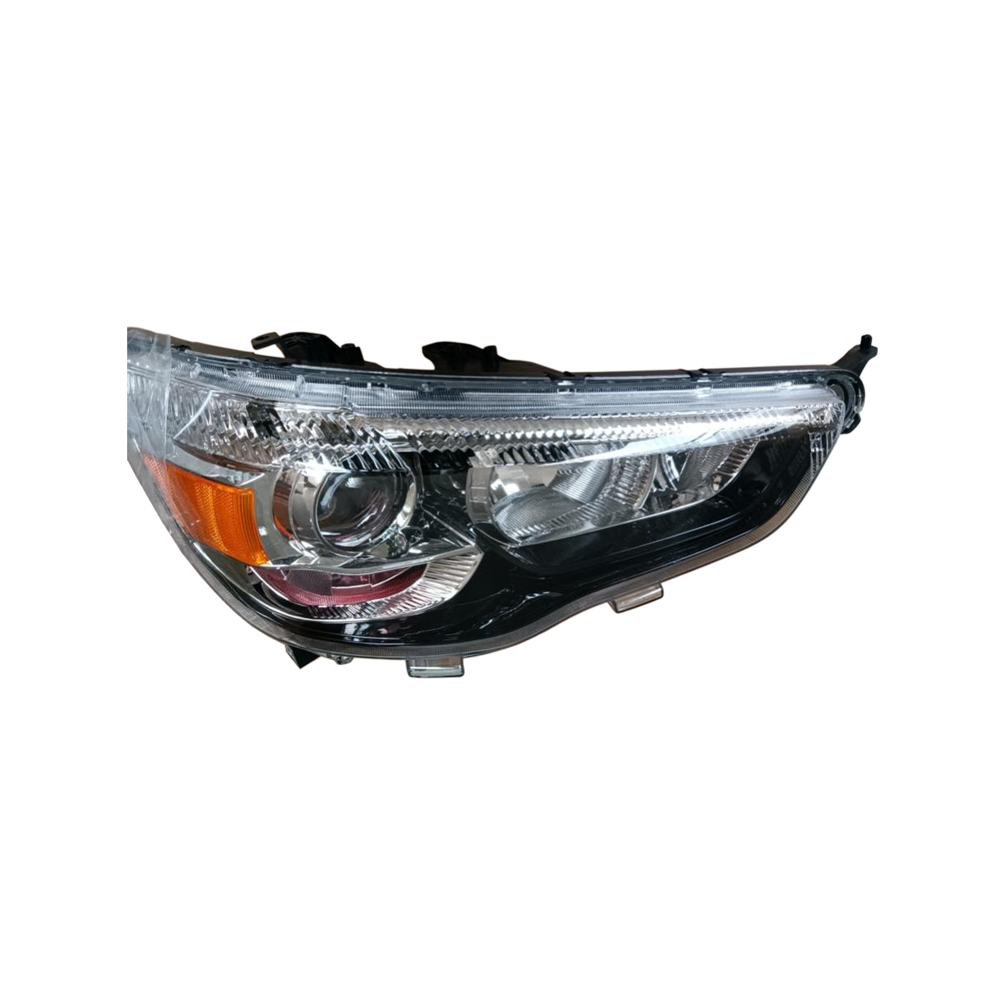 REPLACEMENT HEAD LAMP-RH HELIUM BLACK BACKGROUND, FOR MITSUBISHI ASX