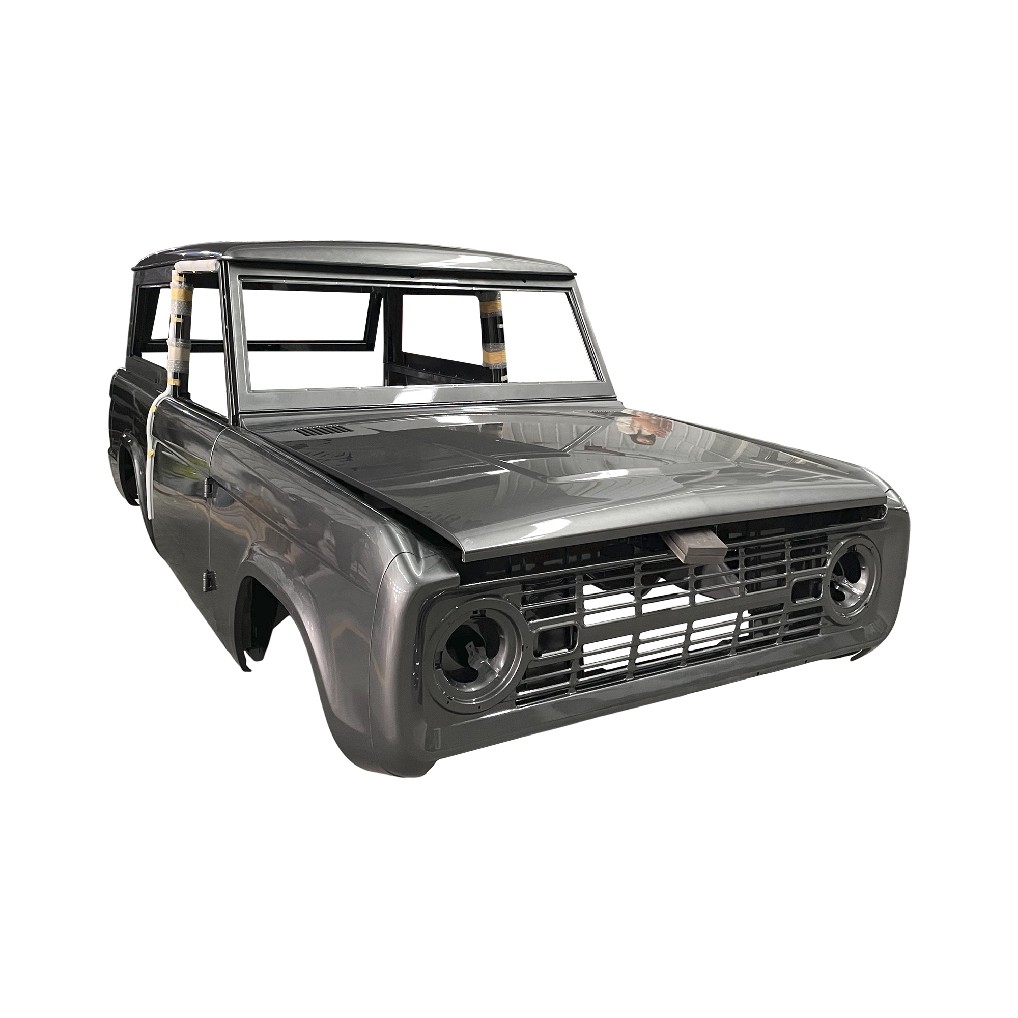 REPLACEMENT COMPLETE CAB WITH DOORS, WITH CUSTOM PAINT,1966-1977, FOR FORD BRONCO PRE-ORDER ONLY, (STEEL)