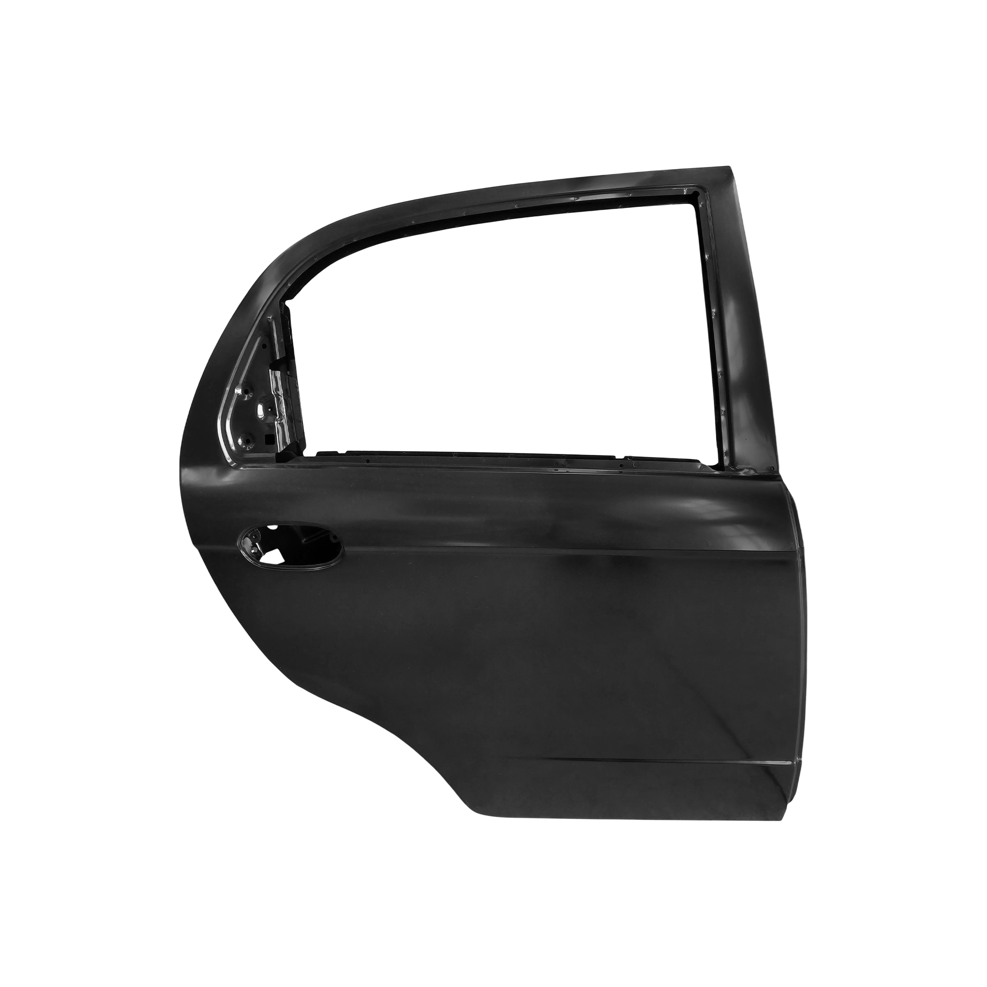 REPLACEMENT REAR DOOR RH WITHOUT DECORATIVE STRIP HOLE, 2005-2010, FOR CHEVROLET SPARK