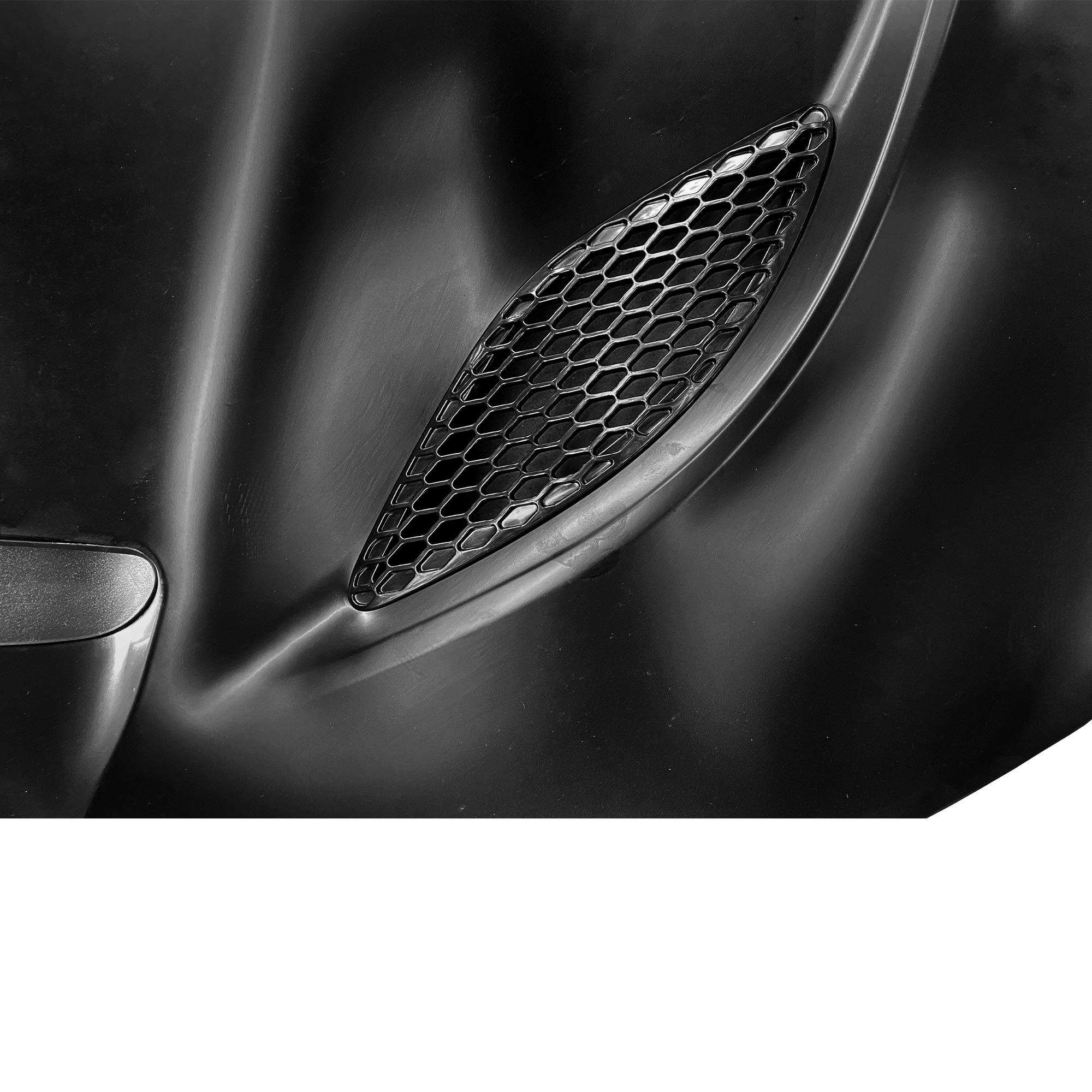 REPLACEMENT HOOD, HELLCAT STYLE W. SCOOP, 2015-2023, FOR DODGE CHARGER,  68265428AA, (ALUM)