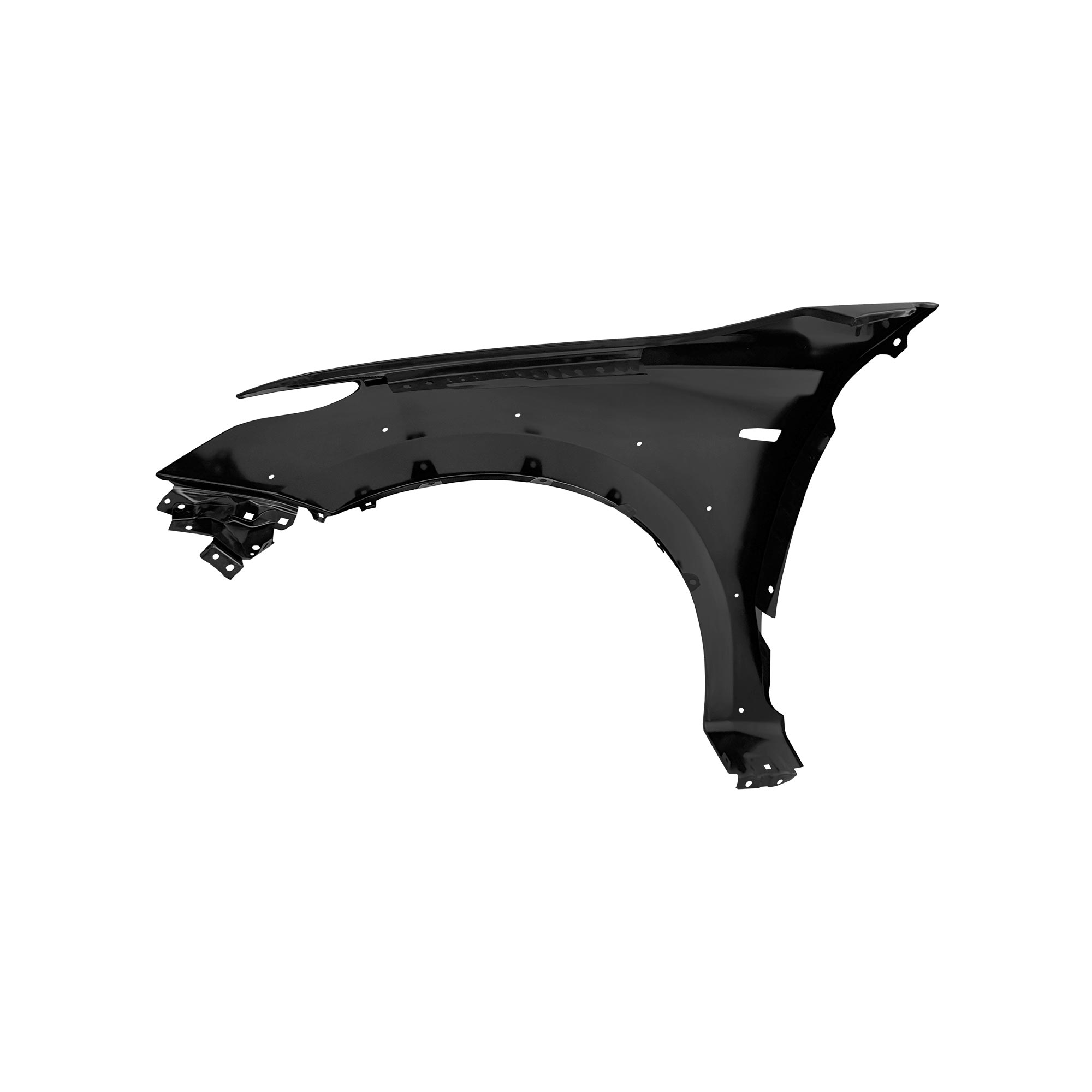 REPLACEMENT FRONT FENDER RH WITH WHEEL HOLE WITH SIDE LAMP HOLE, 2015-, FOR MITSUBISHI L200, 5220K096