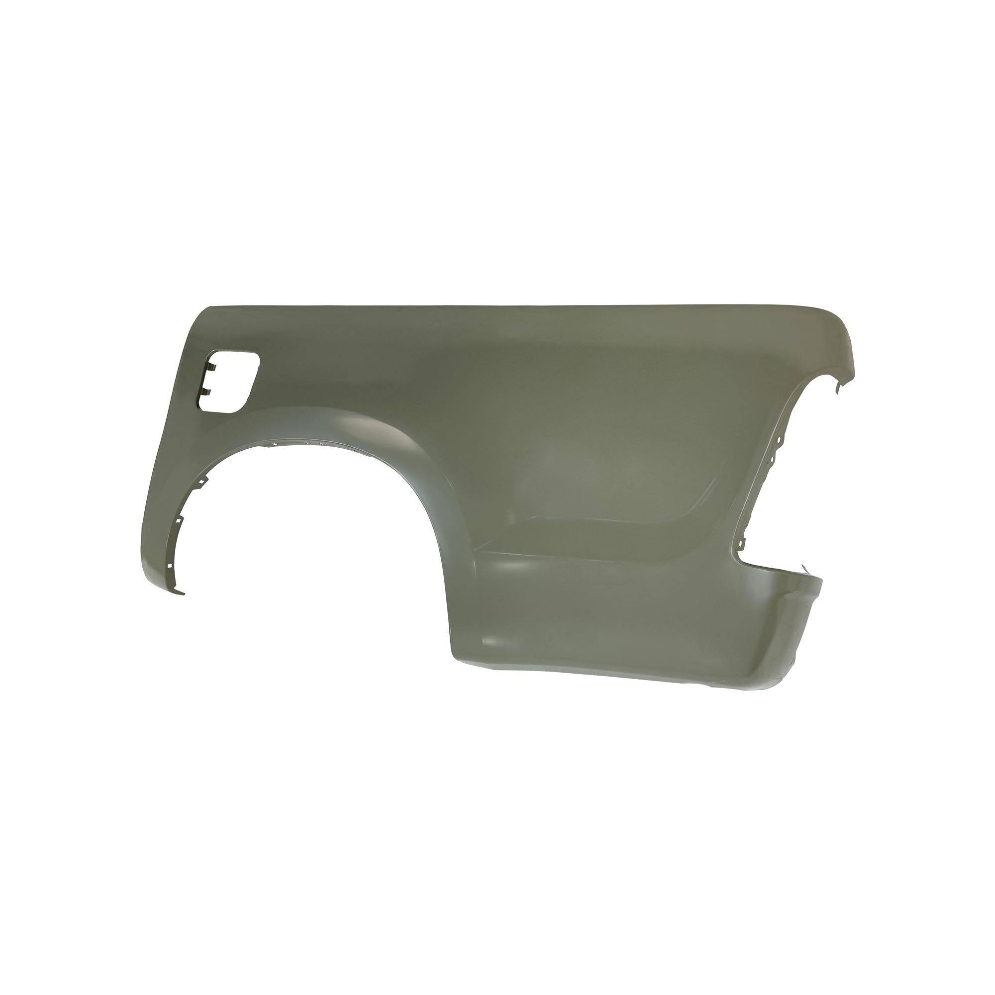 REPLACEMENT REAR FENDER LH WITHOUT SKIRT HOLE WITHOUT HOOK, FOR TOYOTA HILUX VIGO DOUBLE CABIN MIDDLE OPEN, (STEEL)