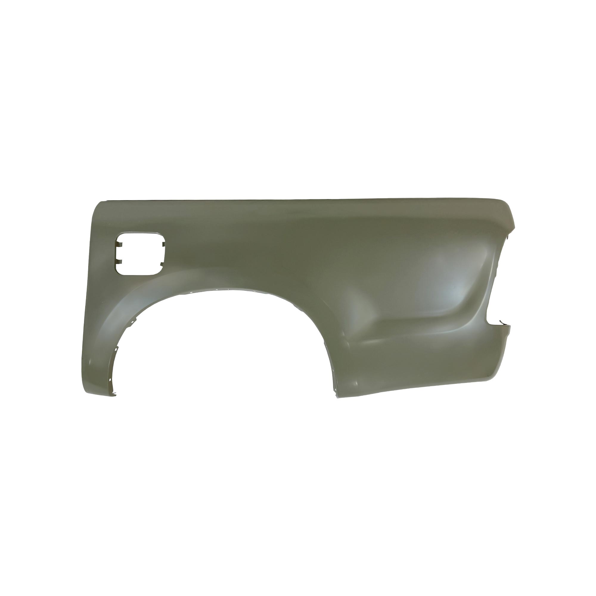 REPLACEMENT REAR FENDER LH WITHOUT SKIRT HOLE WITHOUT HOOK, FOR TOYOTA HILUX VIGO DOUBLE CABIN MIDDLE OPEN, (STEEL)