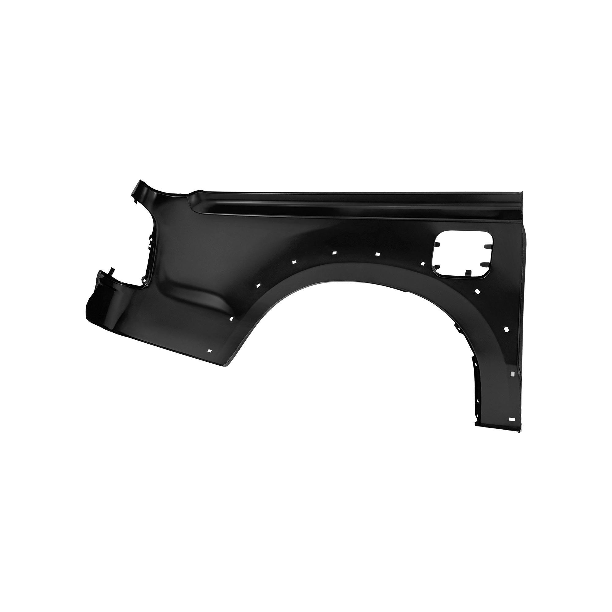 REPLACEMENT REAR FENDER LH WITH SKIRT HOLE WITH HOOK, FOR TOYOTA HILUX VIGO DOUBLE CABIN SIDE OPEN, (STEEL)