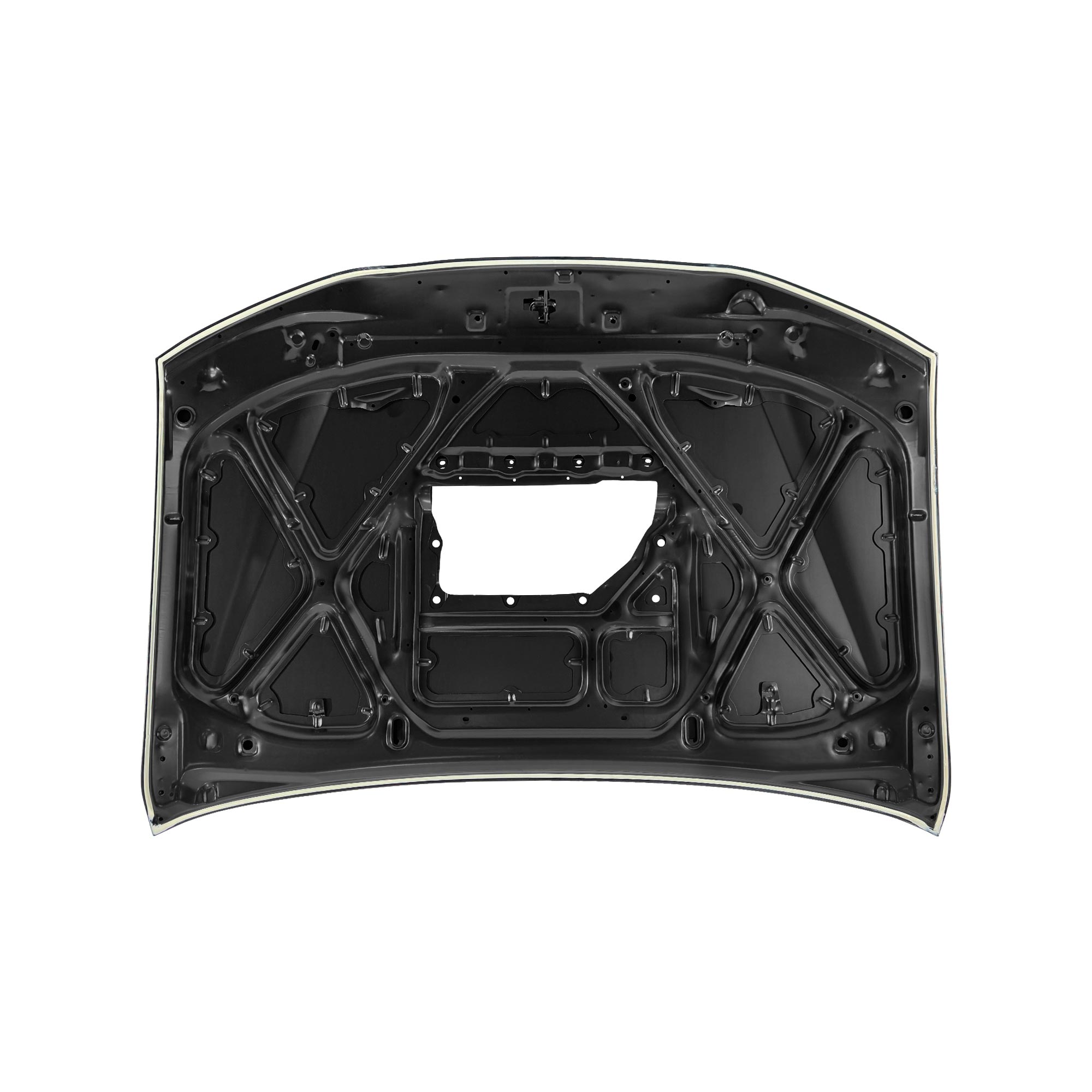 REPLACEMENT HOOD W/ HOLE, 2012, FOR TOYOTA HILUX VIGO, (STEEL)