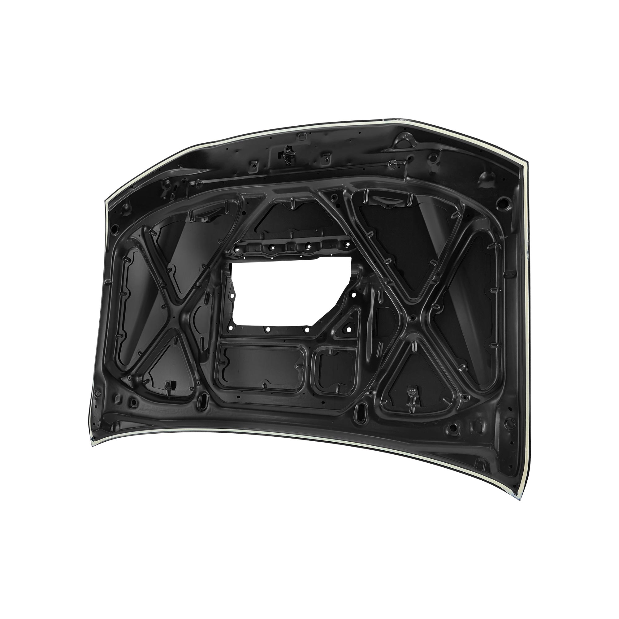 REPLACEMENT HOOD W/ HOLE, 2012, FOR TOYOTA HILUX VIGO, (STEEL)