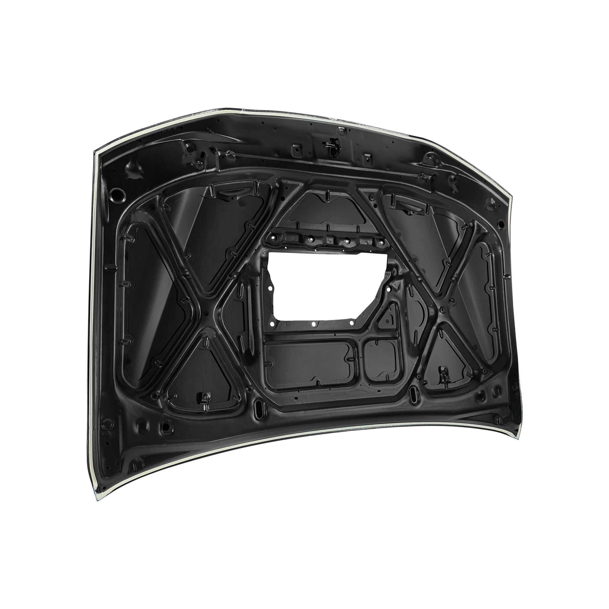 REPLACEMENT HOOD W/ HOLE, 2012, FOR TOYOTA HILUX VIGO, (STEEL)