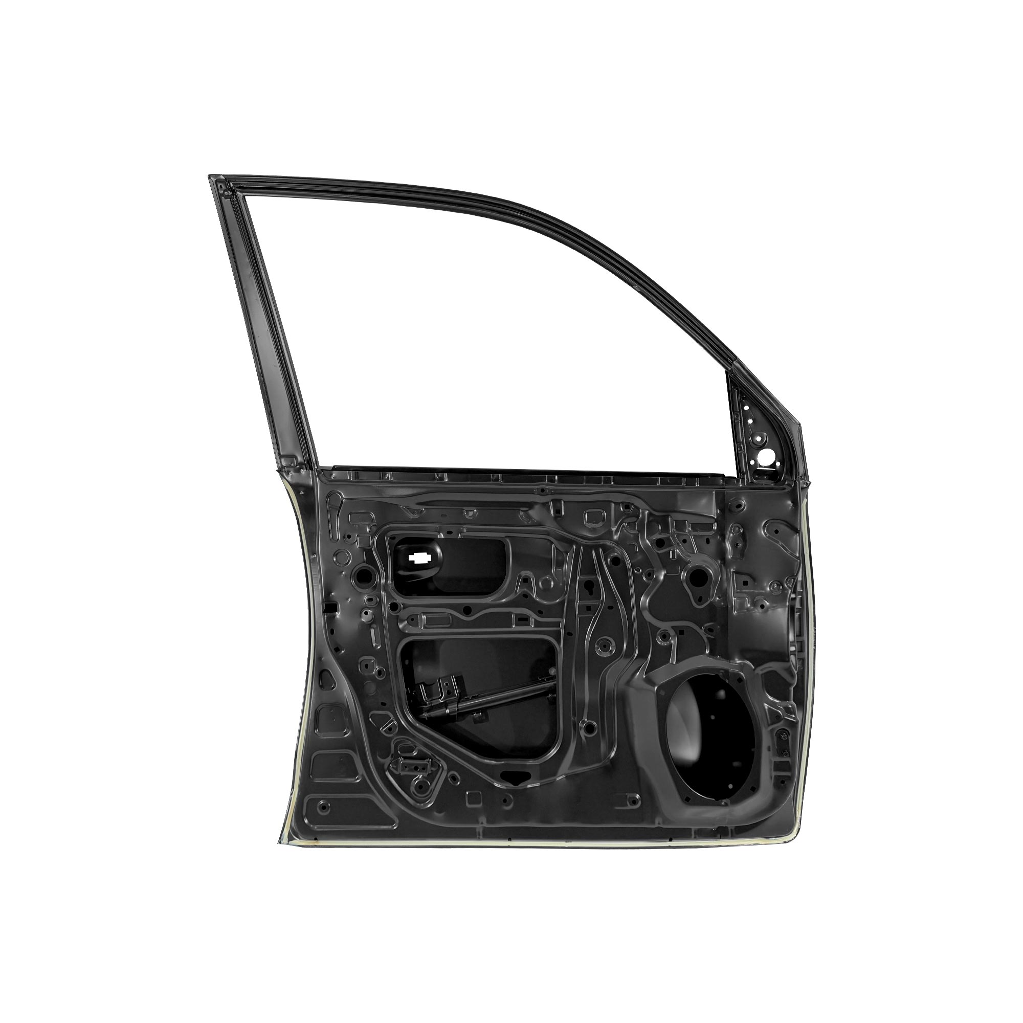 REPLACEMENT FRONT DOOR LH WITH MOLDING HOLE, FOR TOYOTA LAND CRUISER FJ200, (STEEL)