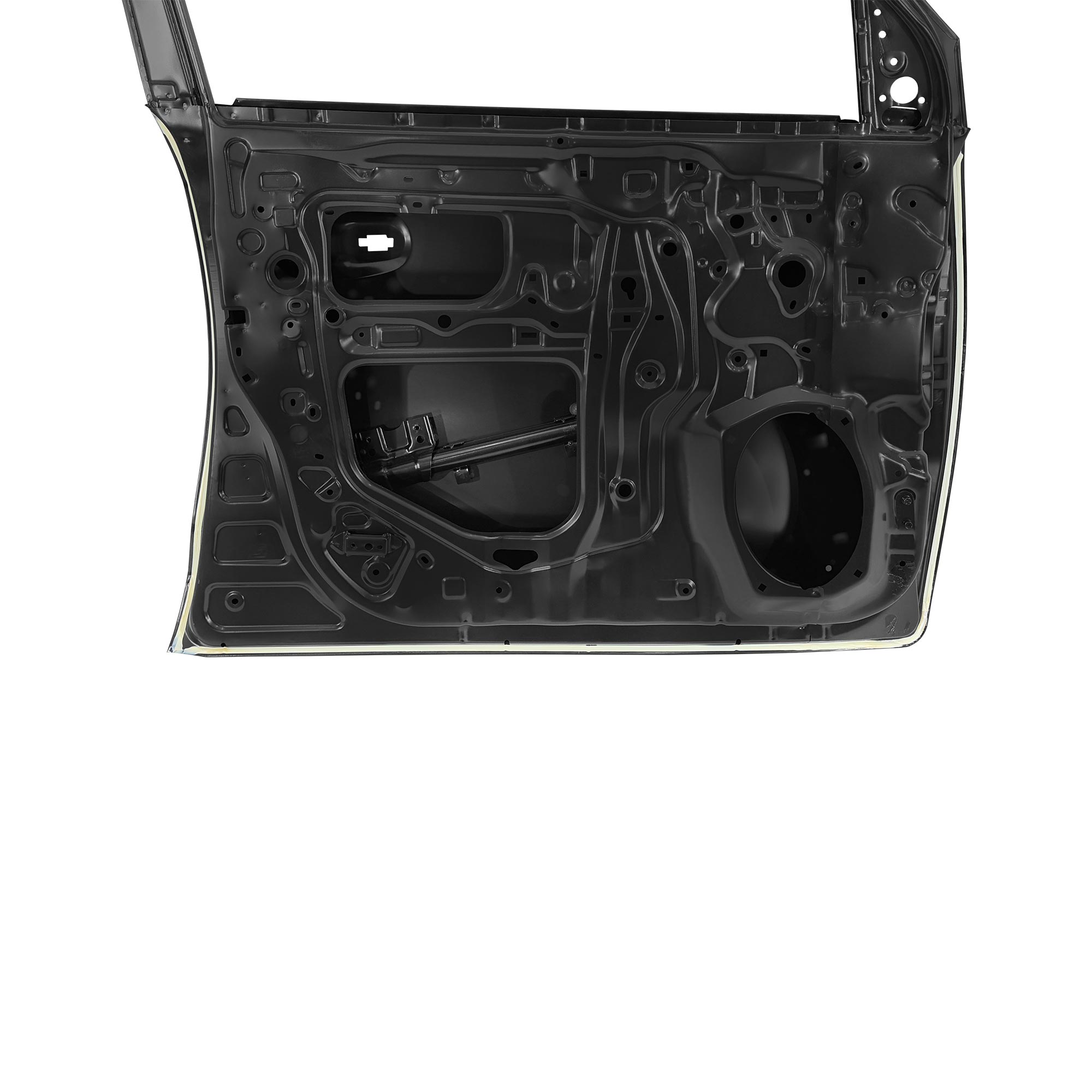 REPLACEMENT FRONT DOOR LH WITH MOLDING HOLE, FOR TOYOTA LAND CRUISER FJ200, (STEEL)