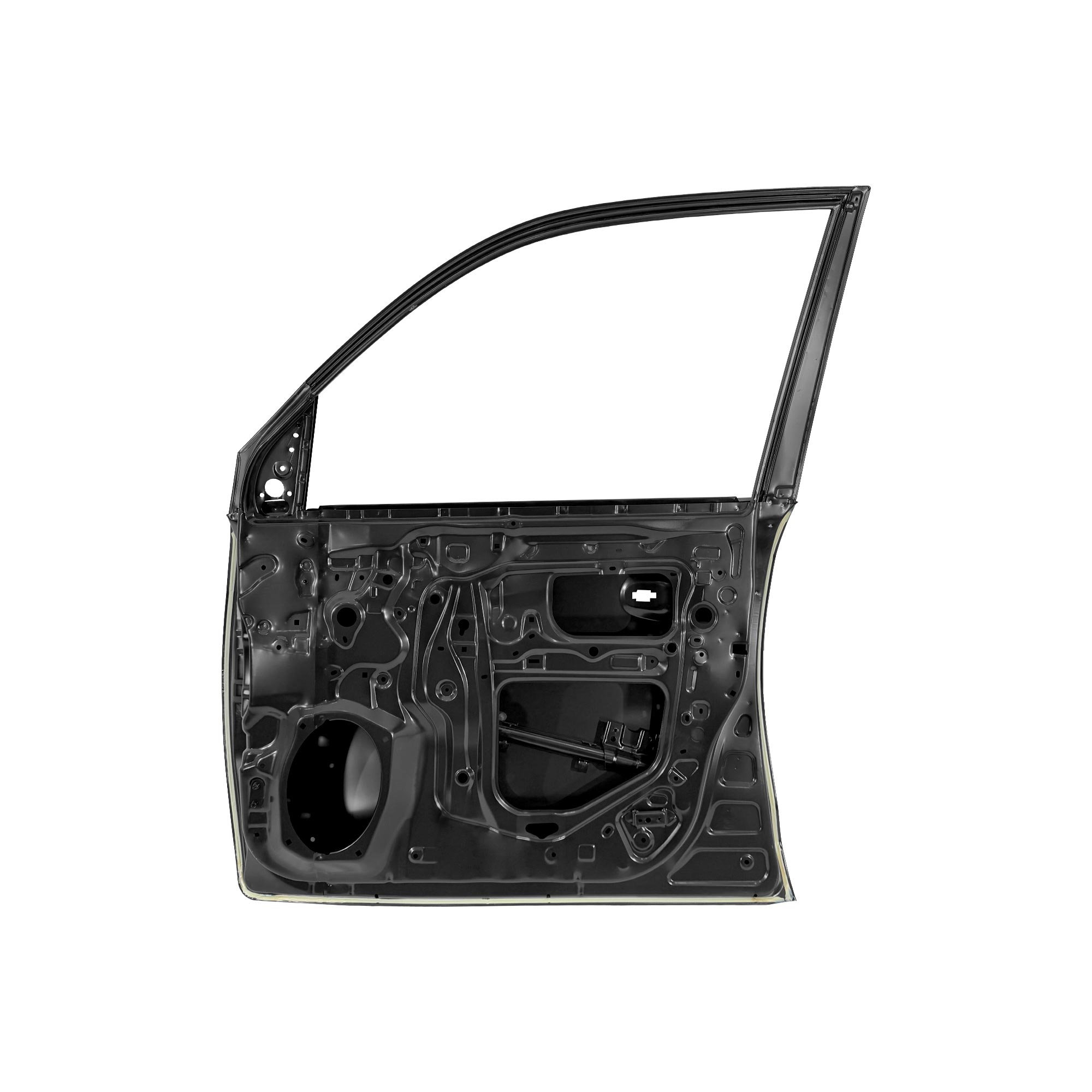 REPLACEMENT FRONT DOOR RH WITH MOLDING HOLE, FOR TOYOTA LAND CRUISER FJ200, (STEEL)