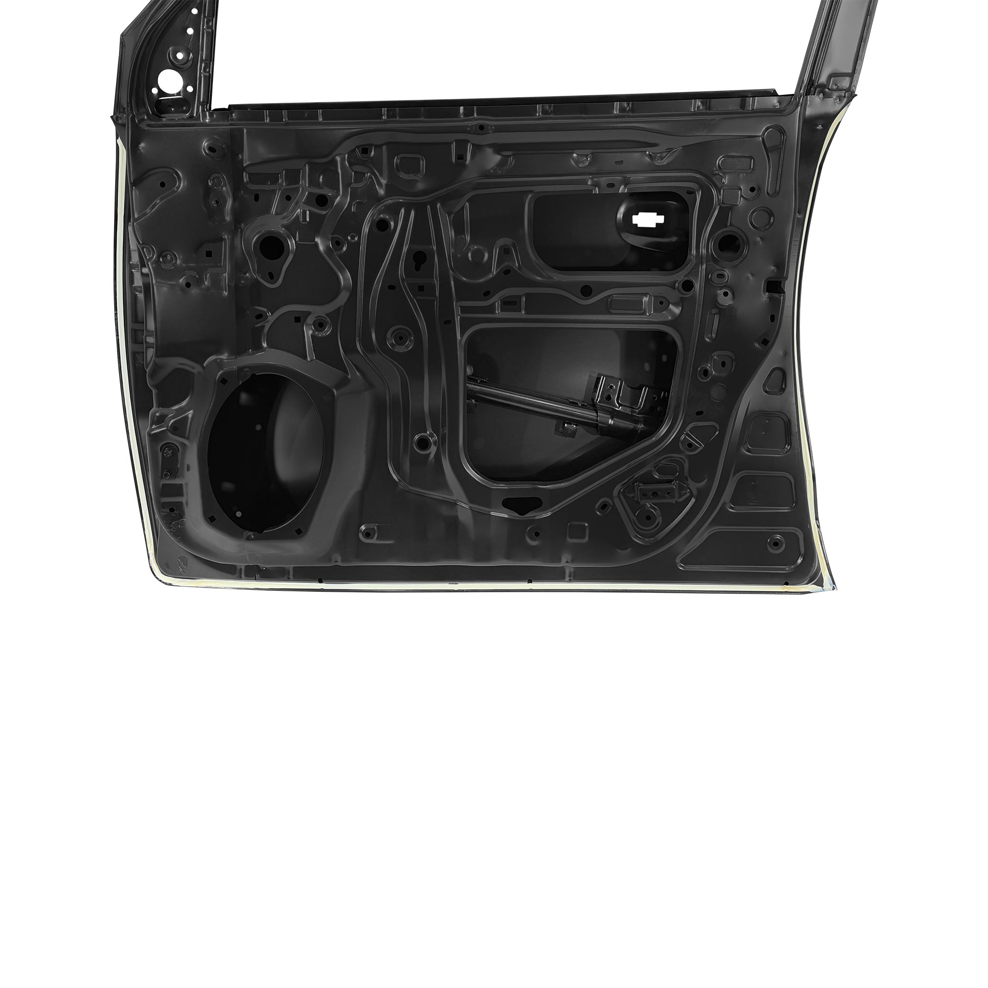 REPLACEMENT FRONT DOOR RH WITH MOLDING HOLE, FOR TOYOTA LAND CRUISER FJ200, (STEEL)