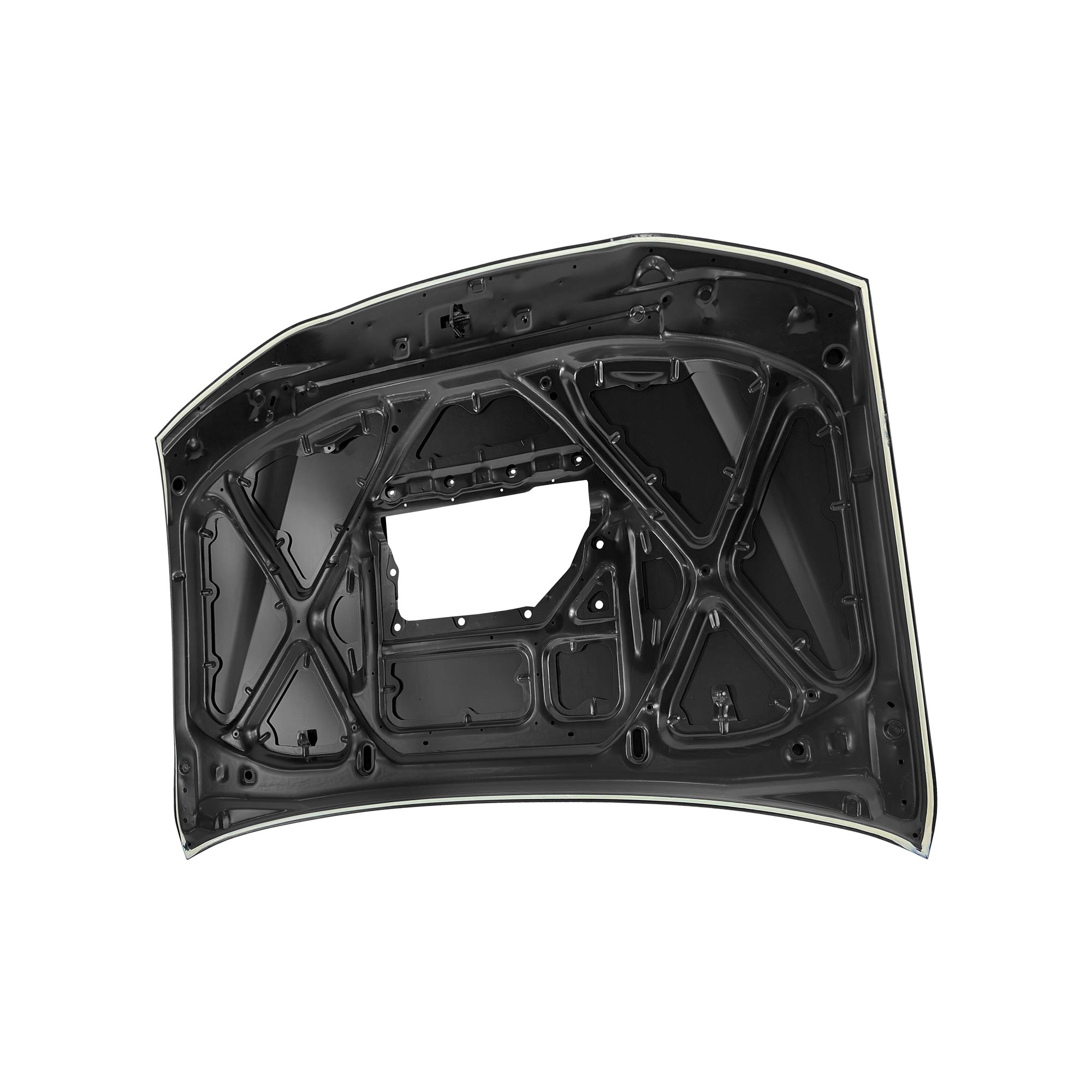 REPLACEMENT HOOD W HOLE, 2012, FOR TOYOTA FORTUNER, 67001-60490, (STEEL)