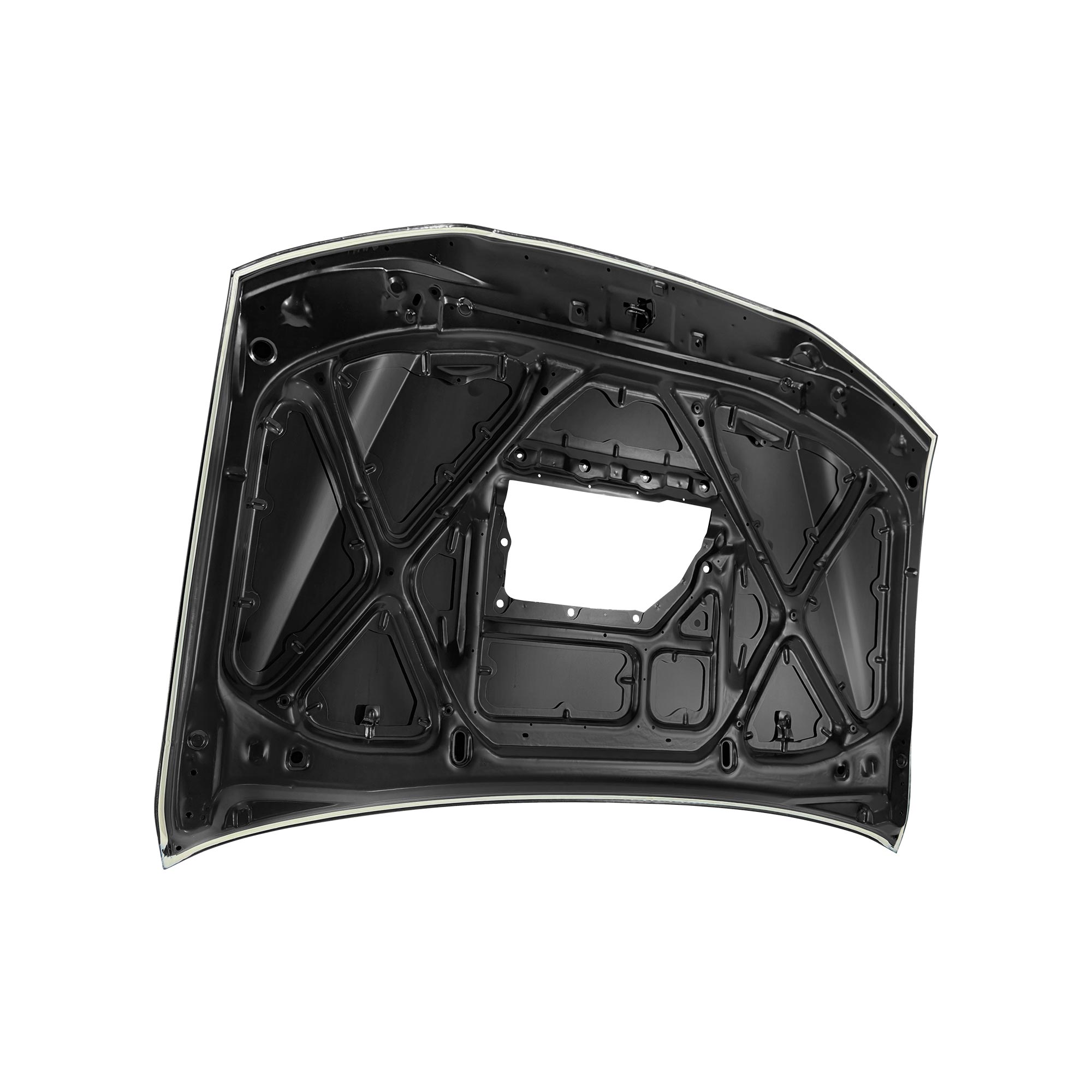 REPLACEMENT HOOD W HOLE, 2012, FOR TOYOTA FORTUNER, 67001-60490, (STEEL)