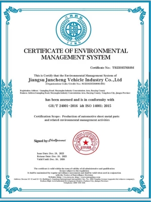 Certificate Of Envronmentalmanagement System